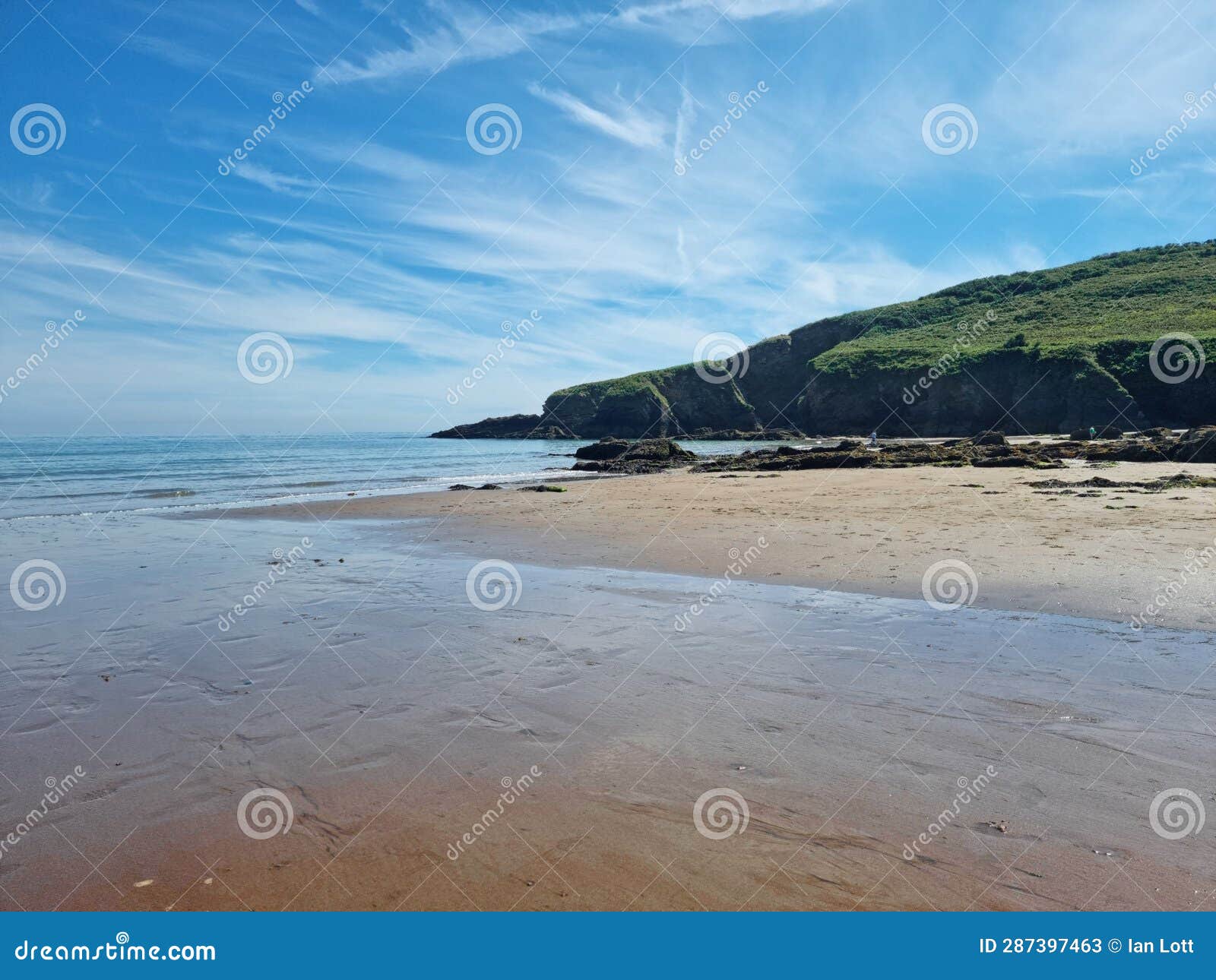 man sands is a wonderfully secluded pebble beach with sand exposed at low tide.Â south devon uk