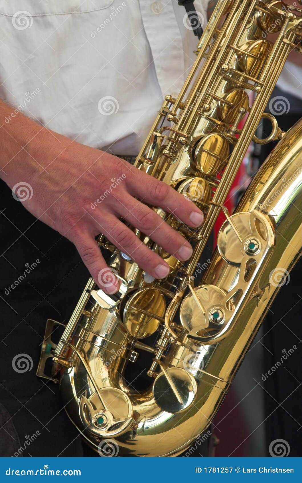 Man and sax stock image. Image of antique, gold, metal - 1781257