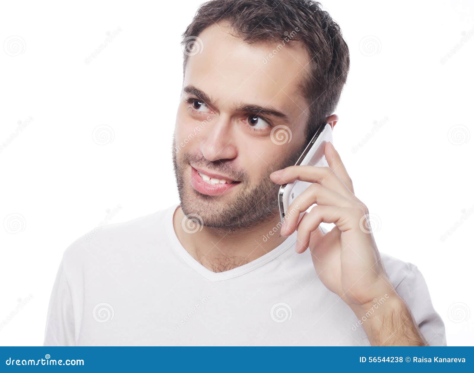 Man in Shirt Speaking on the Phone Stock Photo - Image of leadership ...