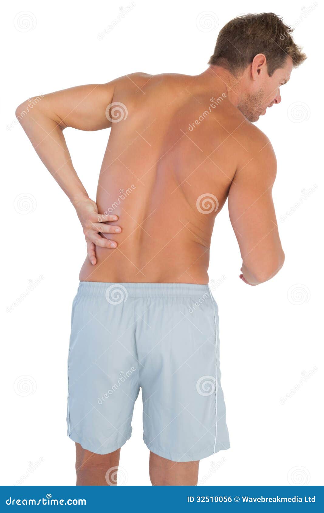 https://thumbs.dreamstime.com/z/man-shorts-suffering-lower-back-pain-white-background-32510056.jpg