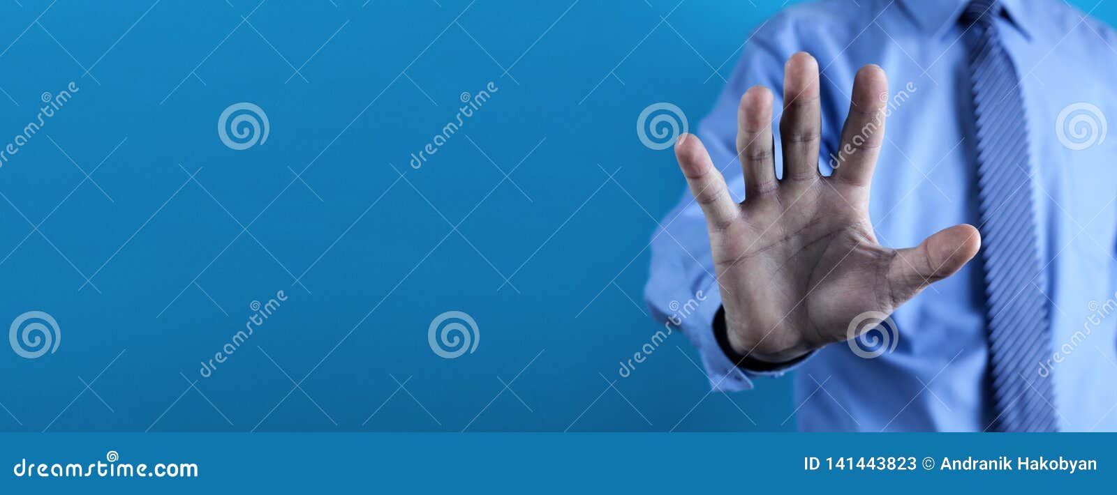 Man showing empty hand stock image. Image of hand, business 141443823