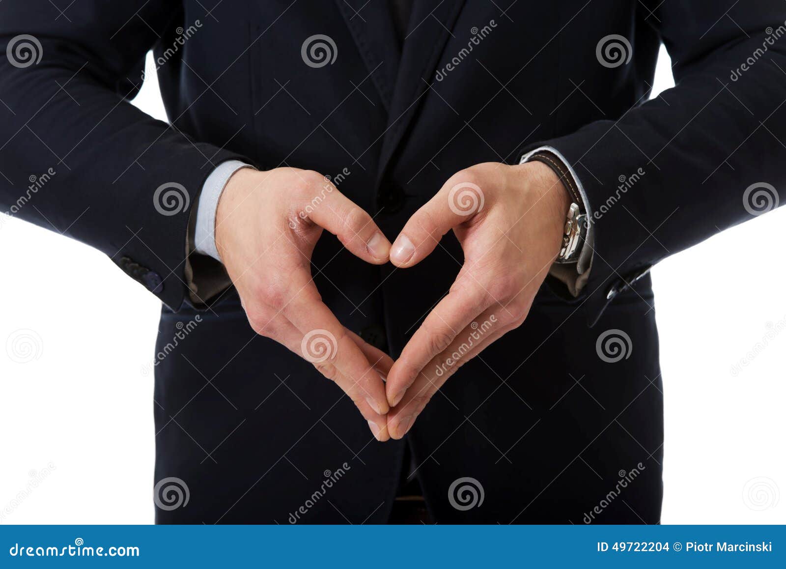Man is Showing a Love Sign by Hands. Stock Photo - Image of cutout, manager: 49722204
