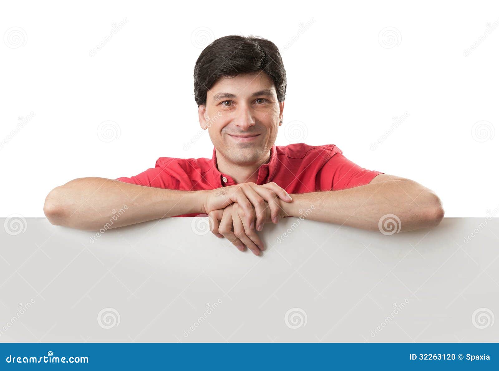 Man showing placard stock photo. Image of person, sign 32263120