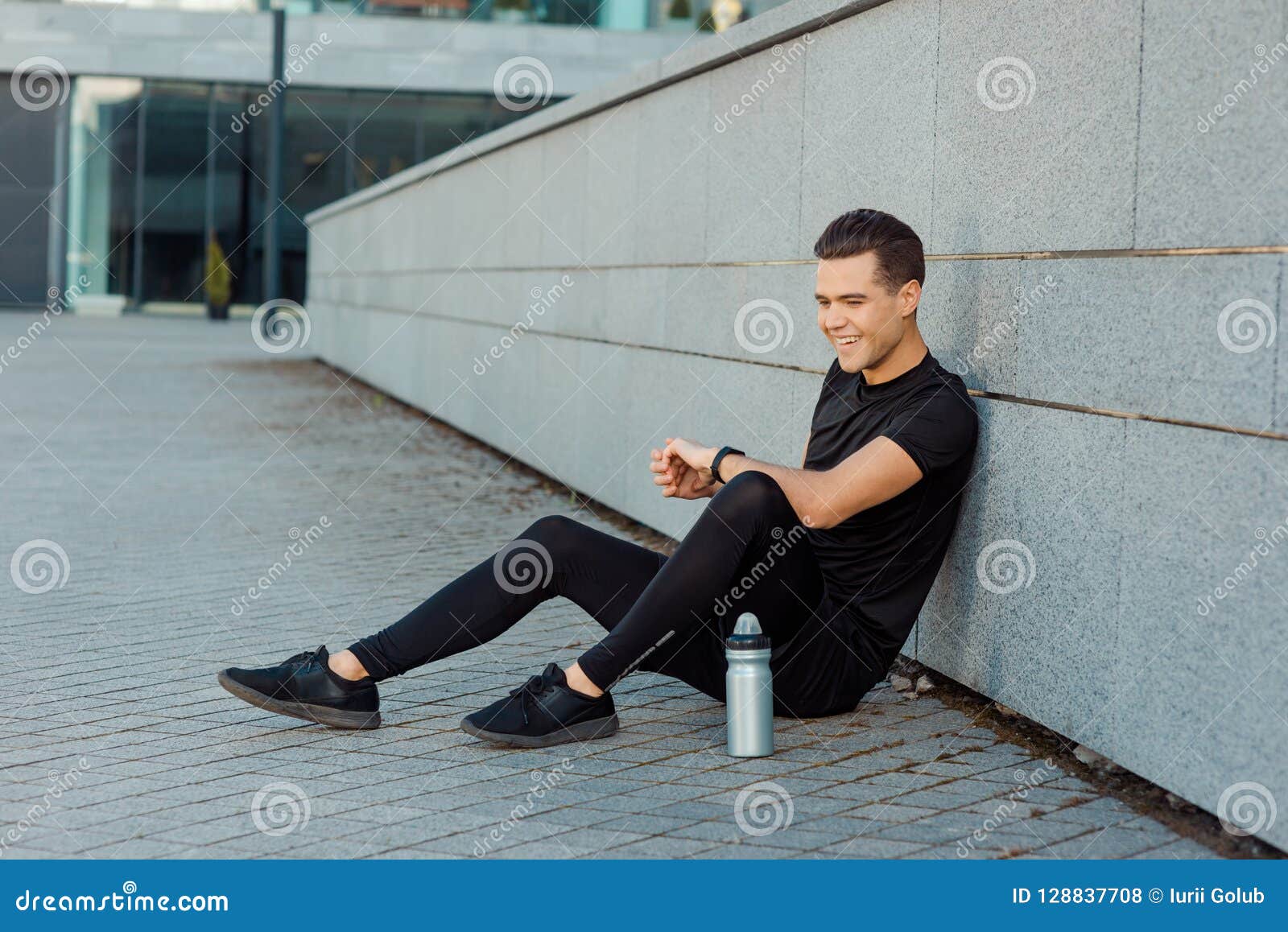 man sitting on ground