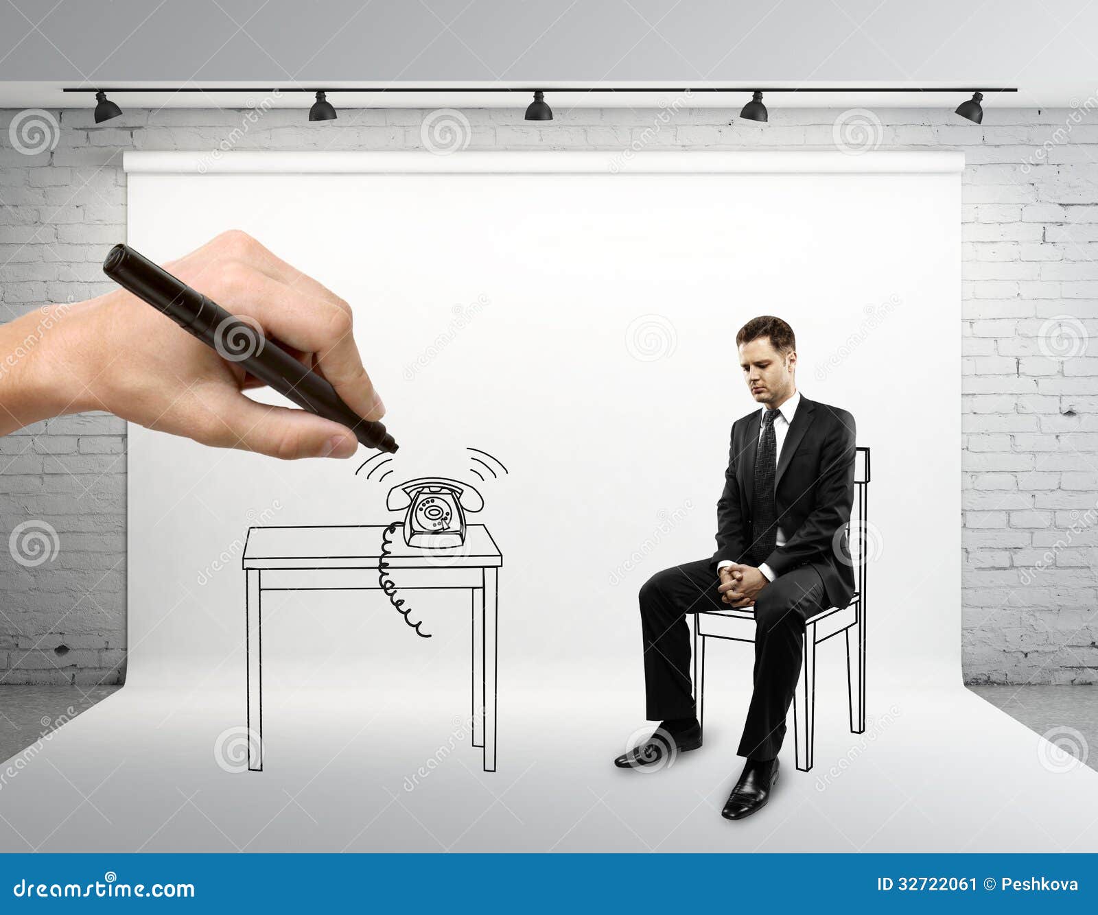 Man Sitting Stock Image - Image: 32722061