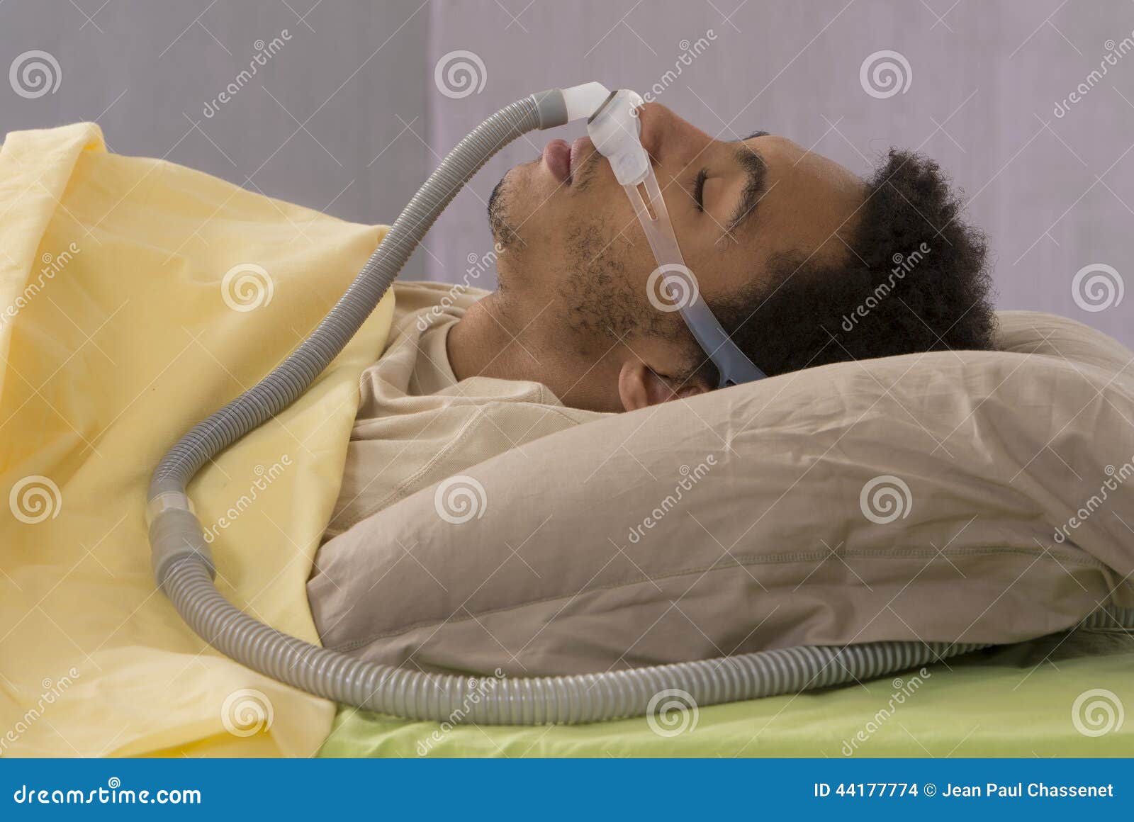 CPAP Machine With Hose And Mask For Nose. Treatment For People With