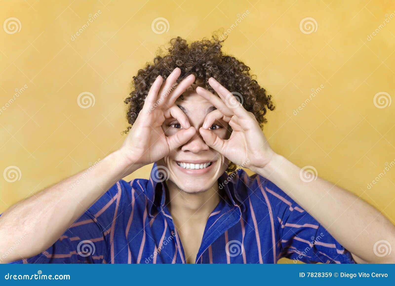 Man Smiling With Hand Over Eyes Royalty Free Stock Images Image 7828359