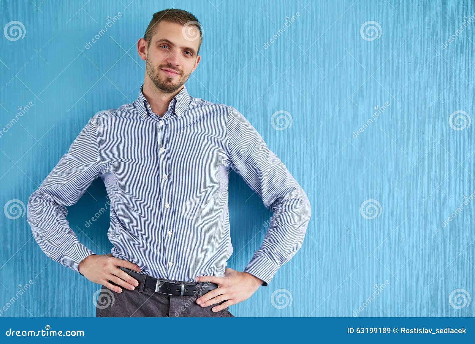 Man standing at the wall stock image. Image of isolated 63199189