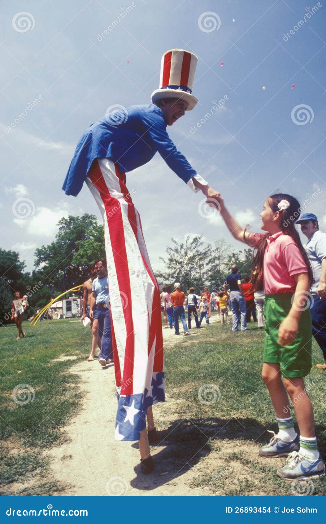 Man on Stilts editorial stock image. Image of stars, uncle 26893454