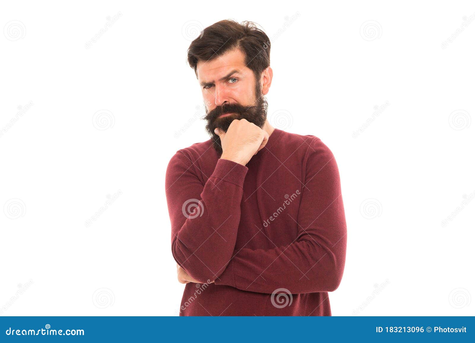 Man Stylish Hairstyle and Beard Making Decision. Businessman Concept. Good Decision Needs Time Stock Photo - Image of male, care: 183213096 Man Stylish Hairstyle and Beard Making Decision. Businessman Concept. Good Decision Needs Time Stock Photo - Image of male, care: 183213096