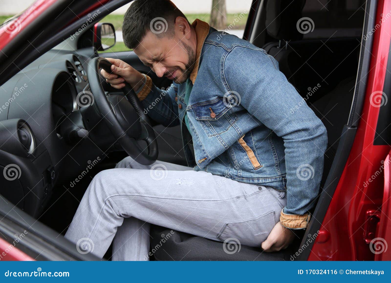 Man Suffering from Hemorrhoid Pain Stock Photo Image of piles