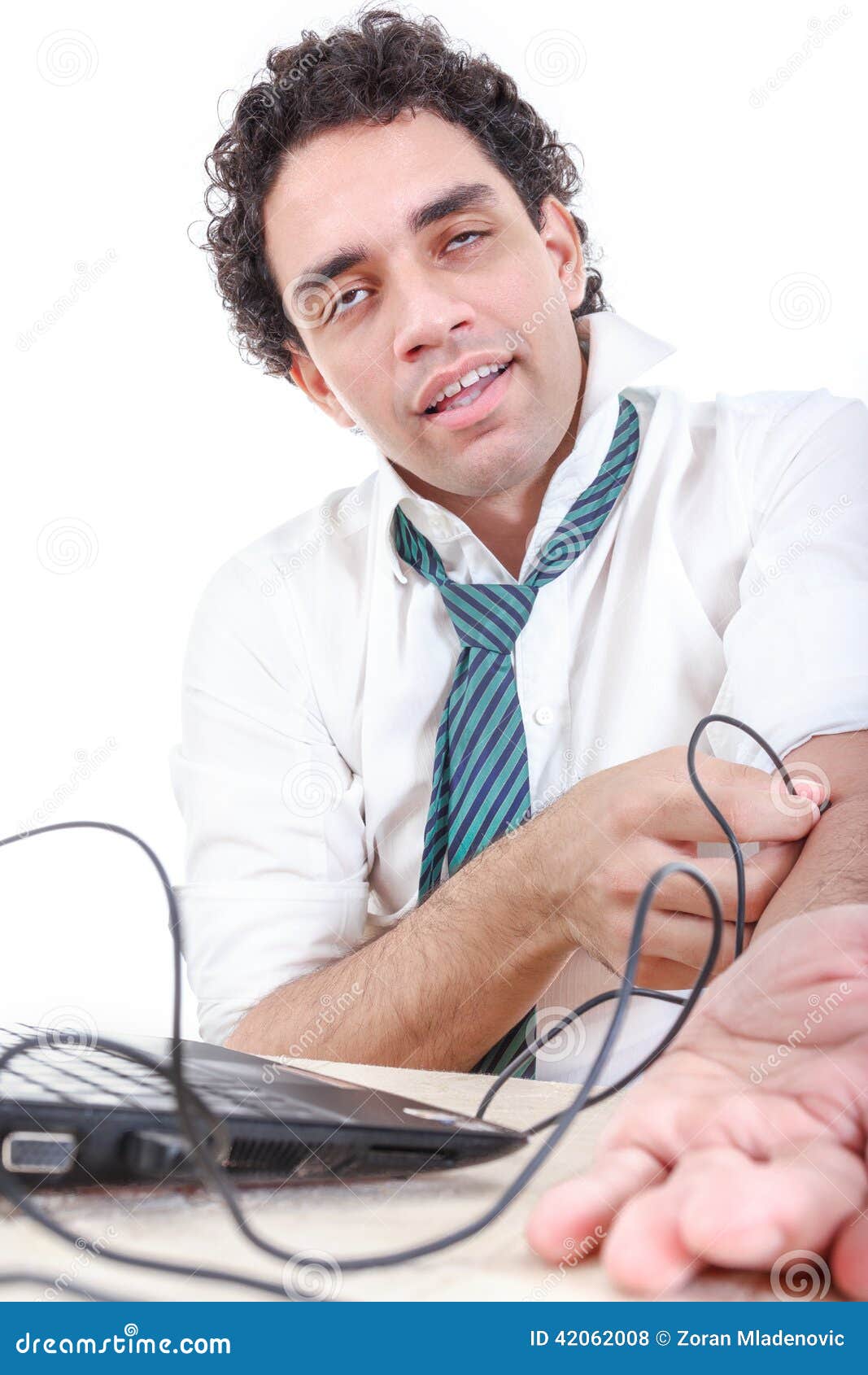 cable 2 concept connect USB Internet From Suit Man Addicted In To Laptop Cable Put cable 2 concept connect USB Internet From Suit Man Addicted In To Laptop Cable Put