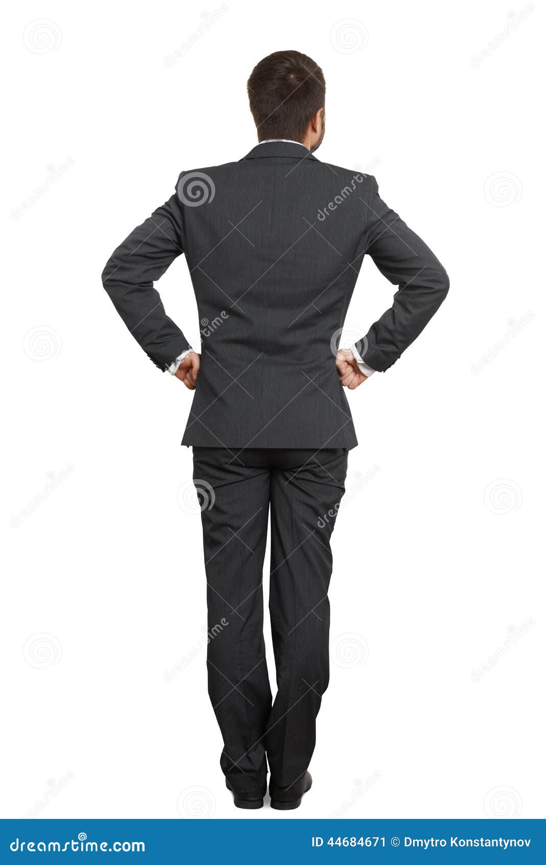 Man in Suit with Hands on Belt Stock Image - Image of adult, isolated ...