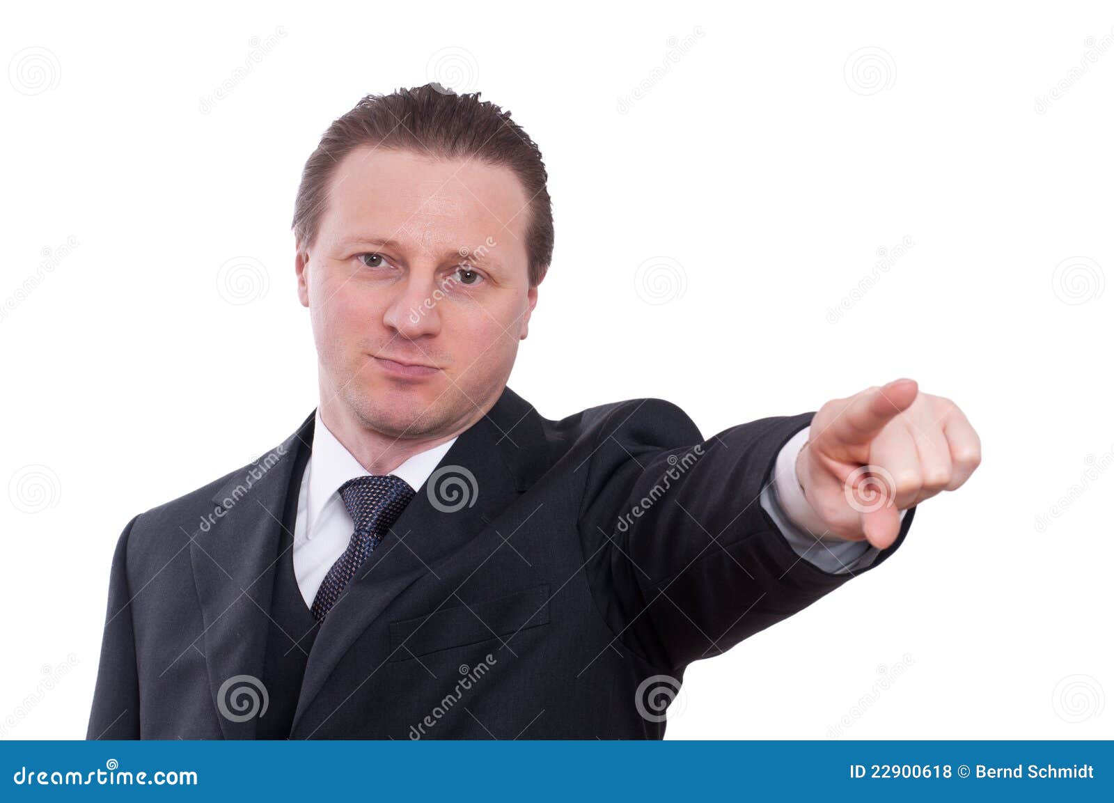 Man in Suit is Pointing with Forefinger Stock Photo Image of