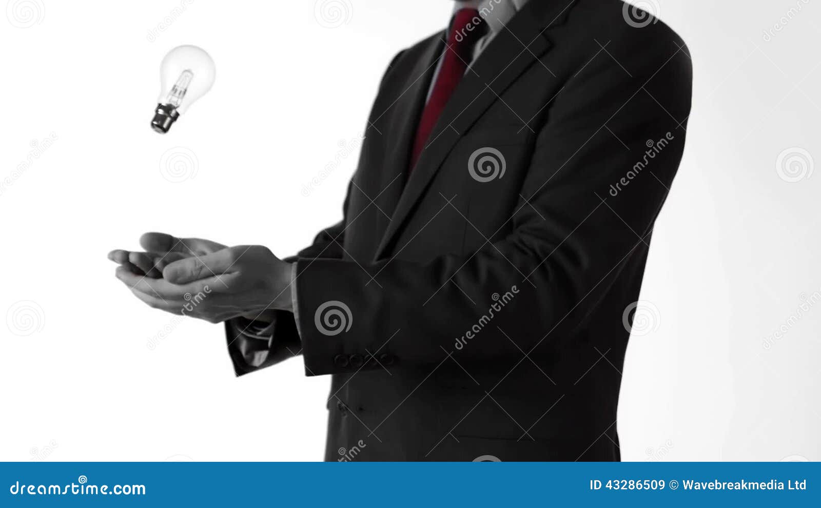 Man in Suit Throwing a Light Bulb Stock Video Video of throwing