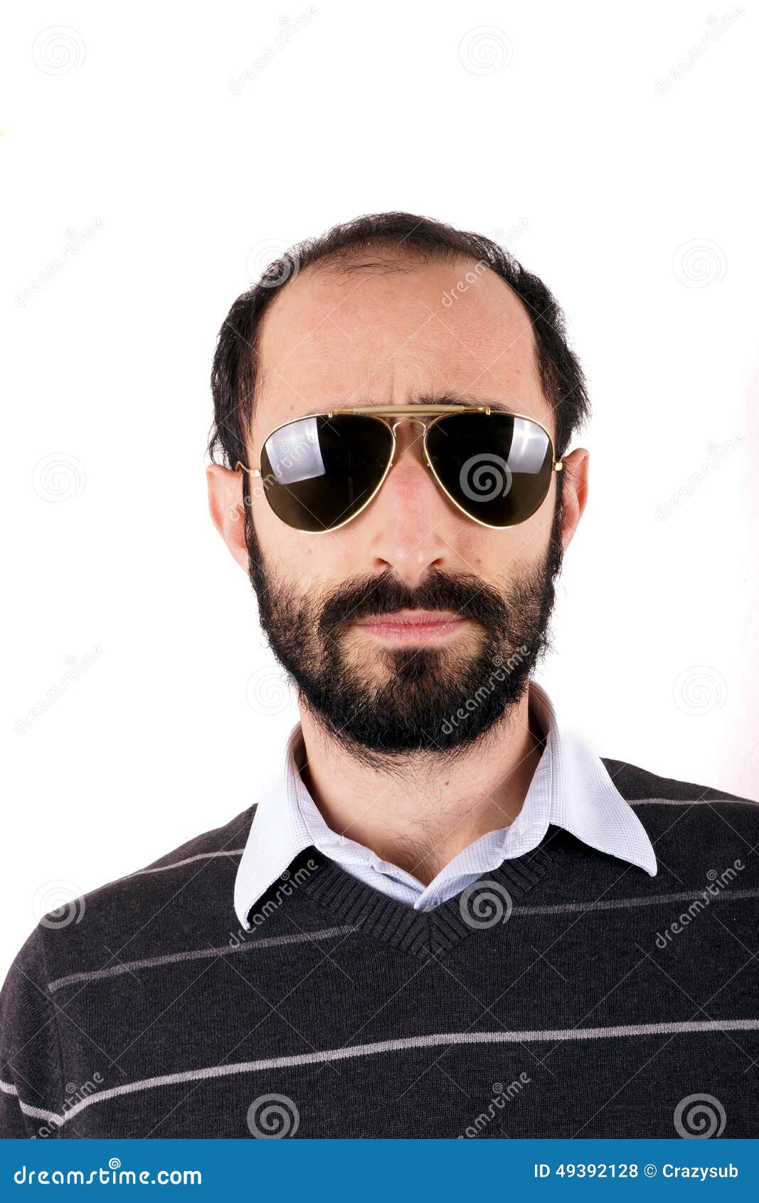 Man with sunglasses stock photo. Image of confident, male 49392128