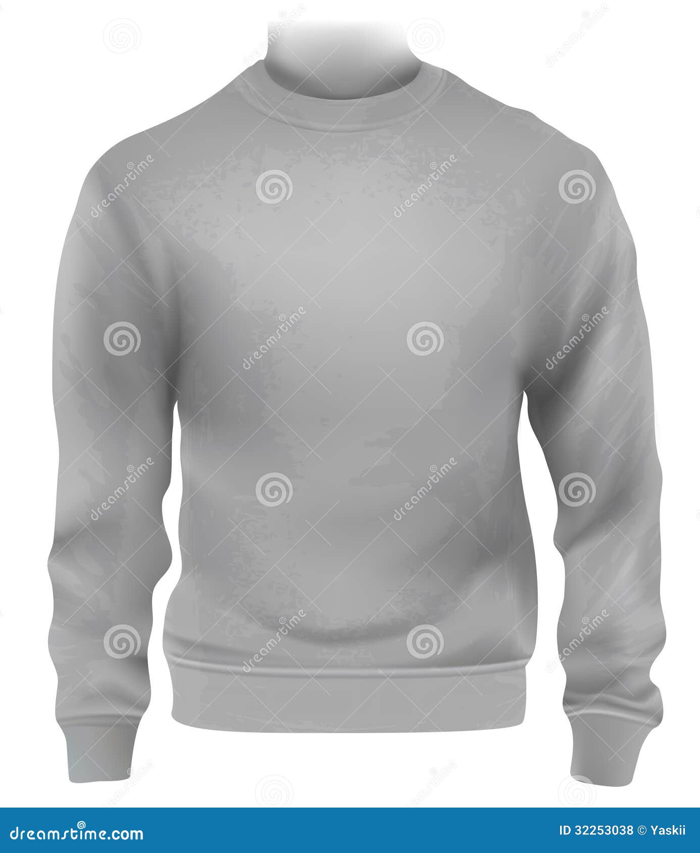 Man sweatshirt template stock vector. Illustration of blank - 32253038