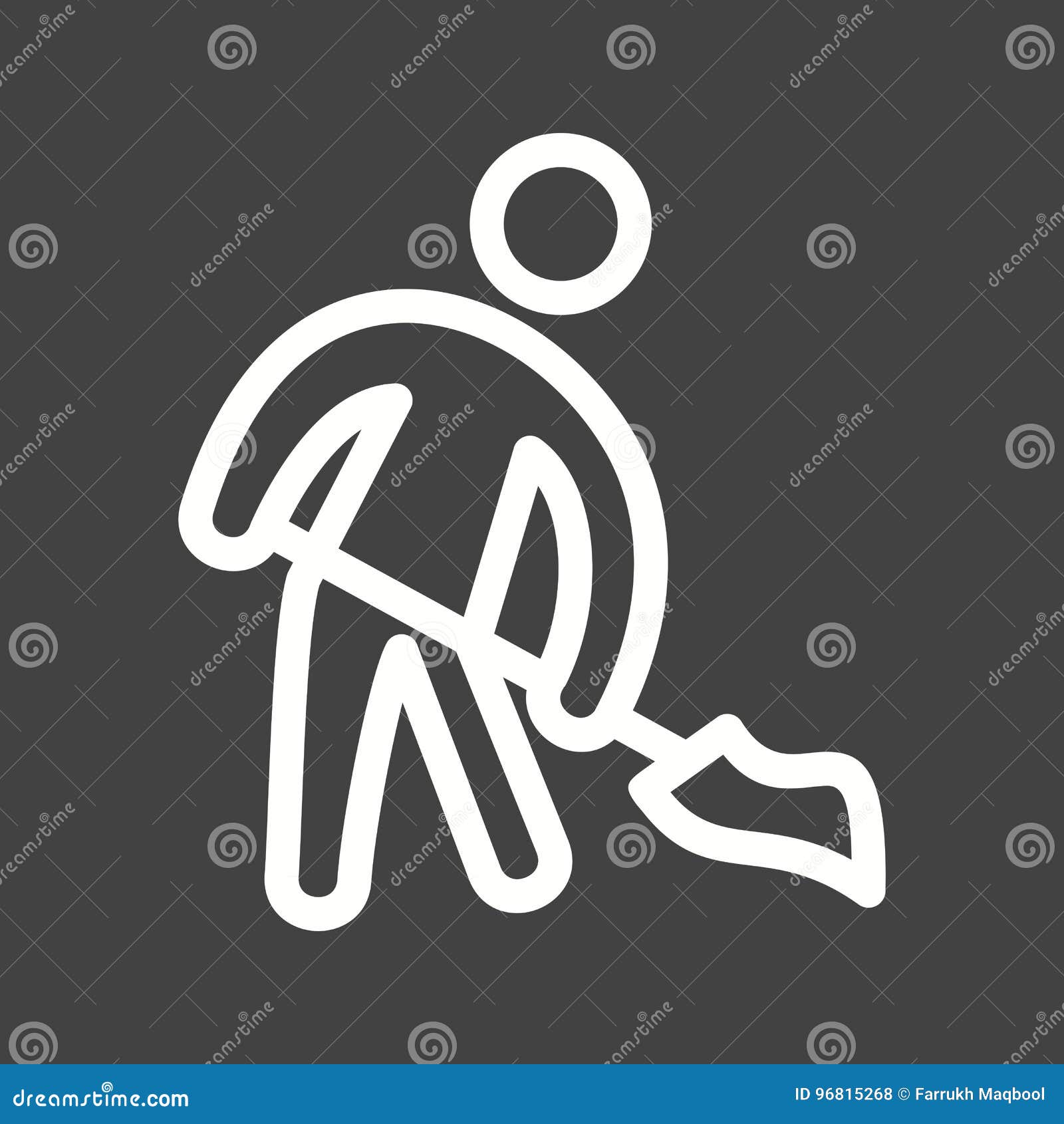 Man Sweeping Floor stock illustration. Illustration of house 96815268