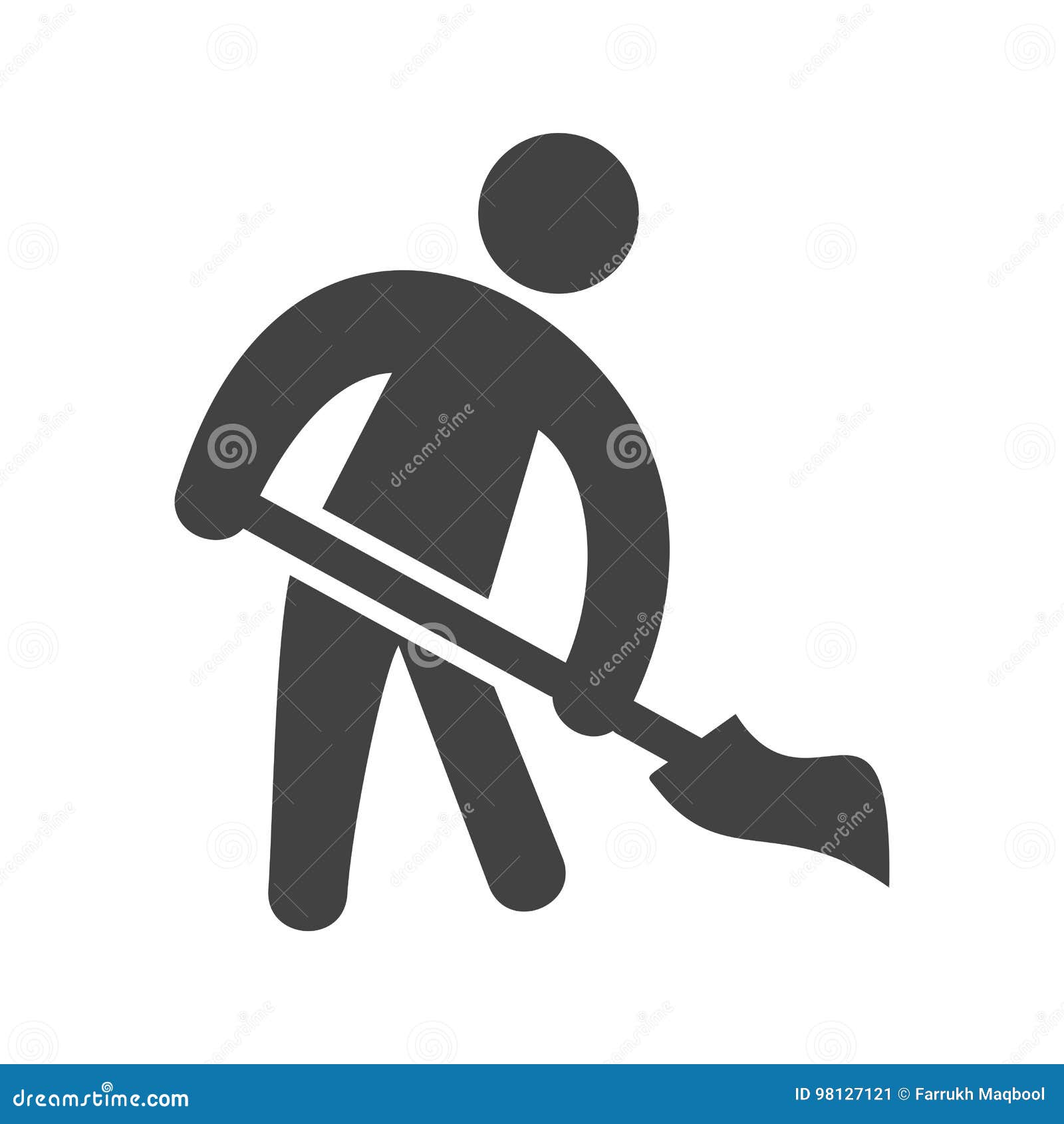 Man Sweeping Floor stock vector. Illustration of vector 98127121
