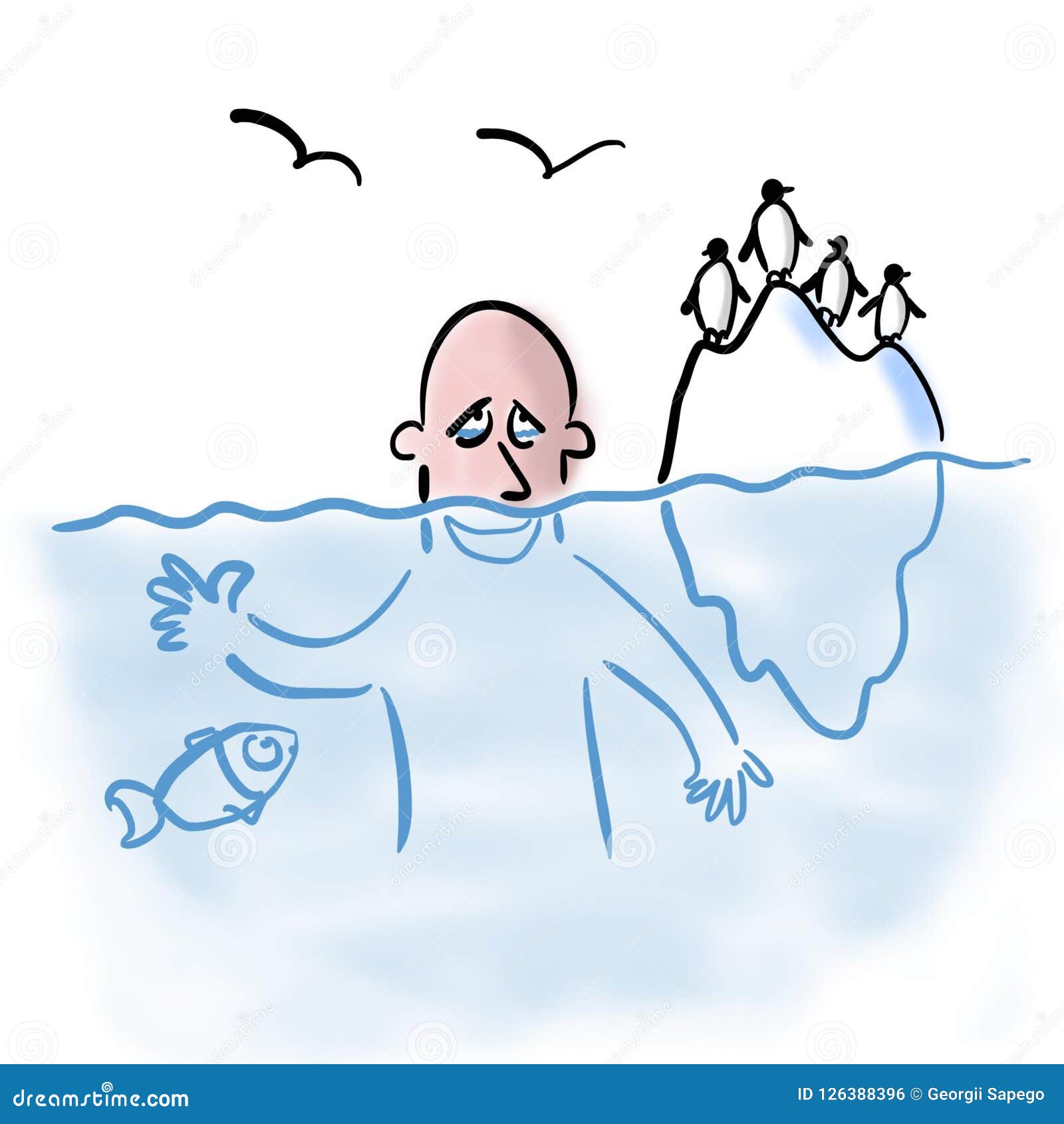 Cold Naked Guy Cartoon Vector | CartoonDealer.com #47541929