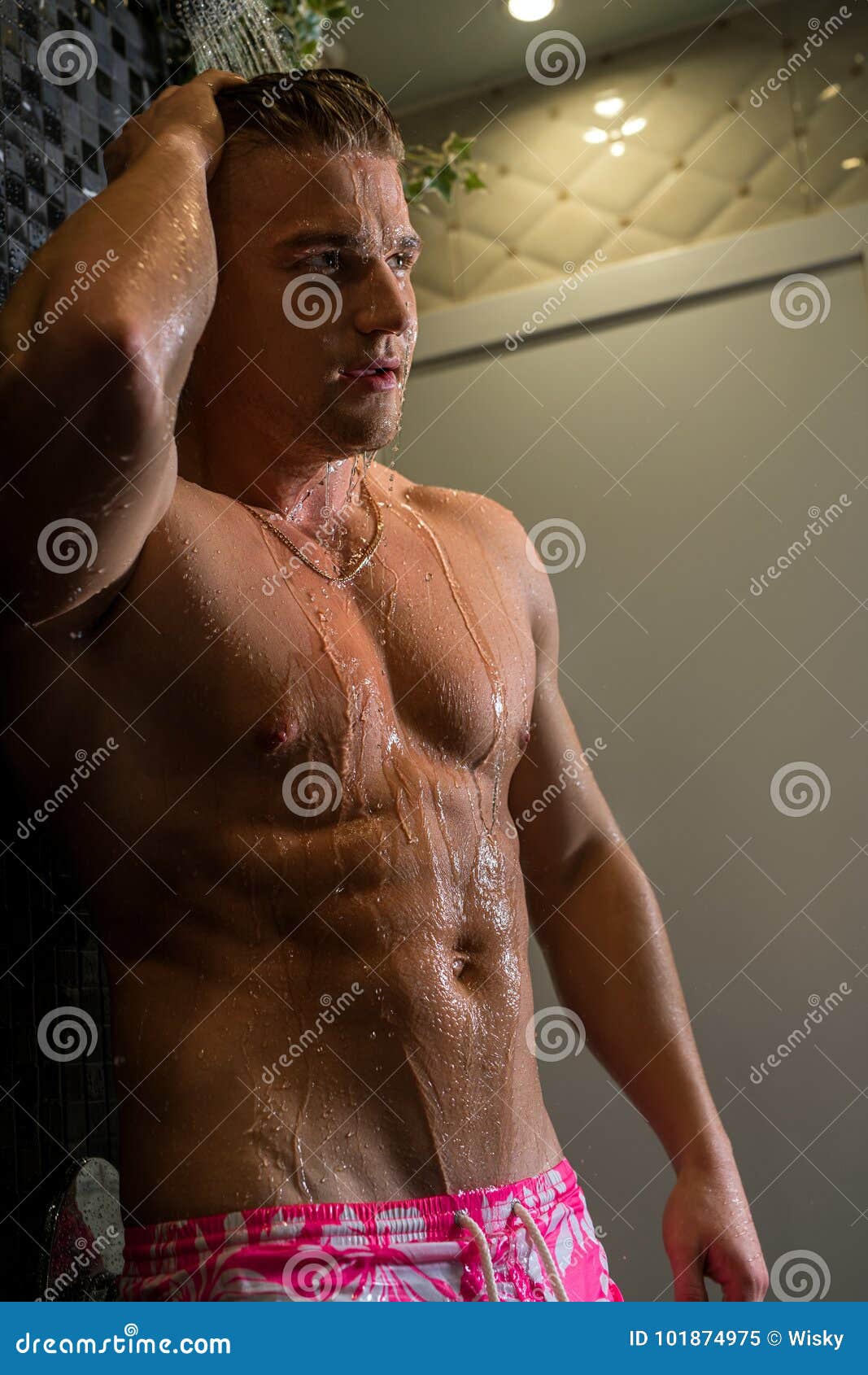 Muscular Man Having Shower Stock Photos - Free & Royalty-Free Stock Photos  from Dreamstime