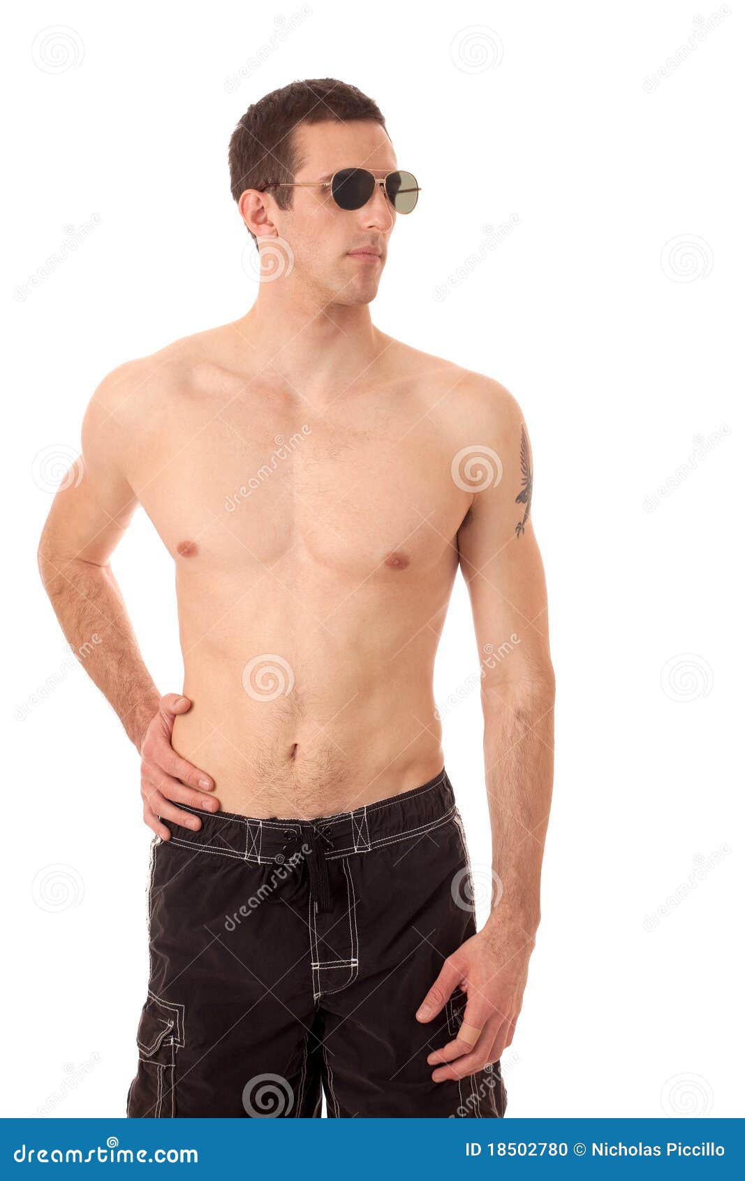 Man in Swimwear stock photo. Image of person, shot, adult - 18502780