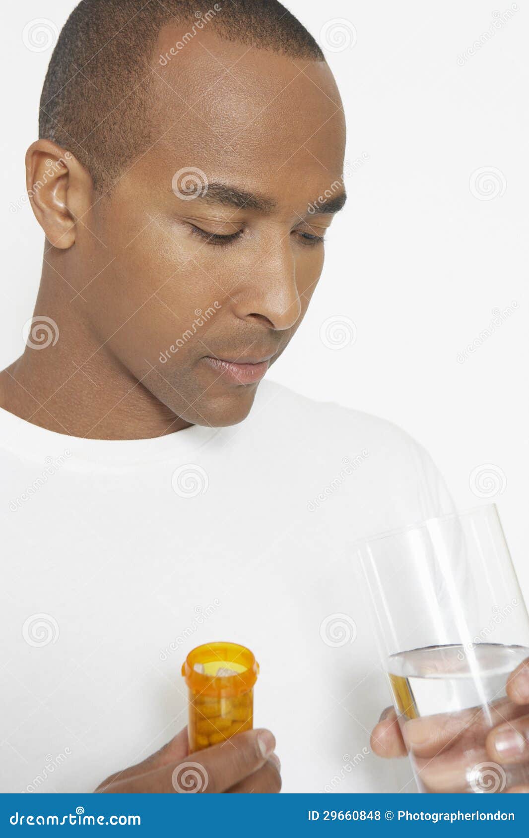 Man Taking Medicine Royalty Free Stock Photos Image 29660848