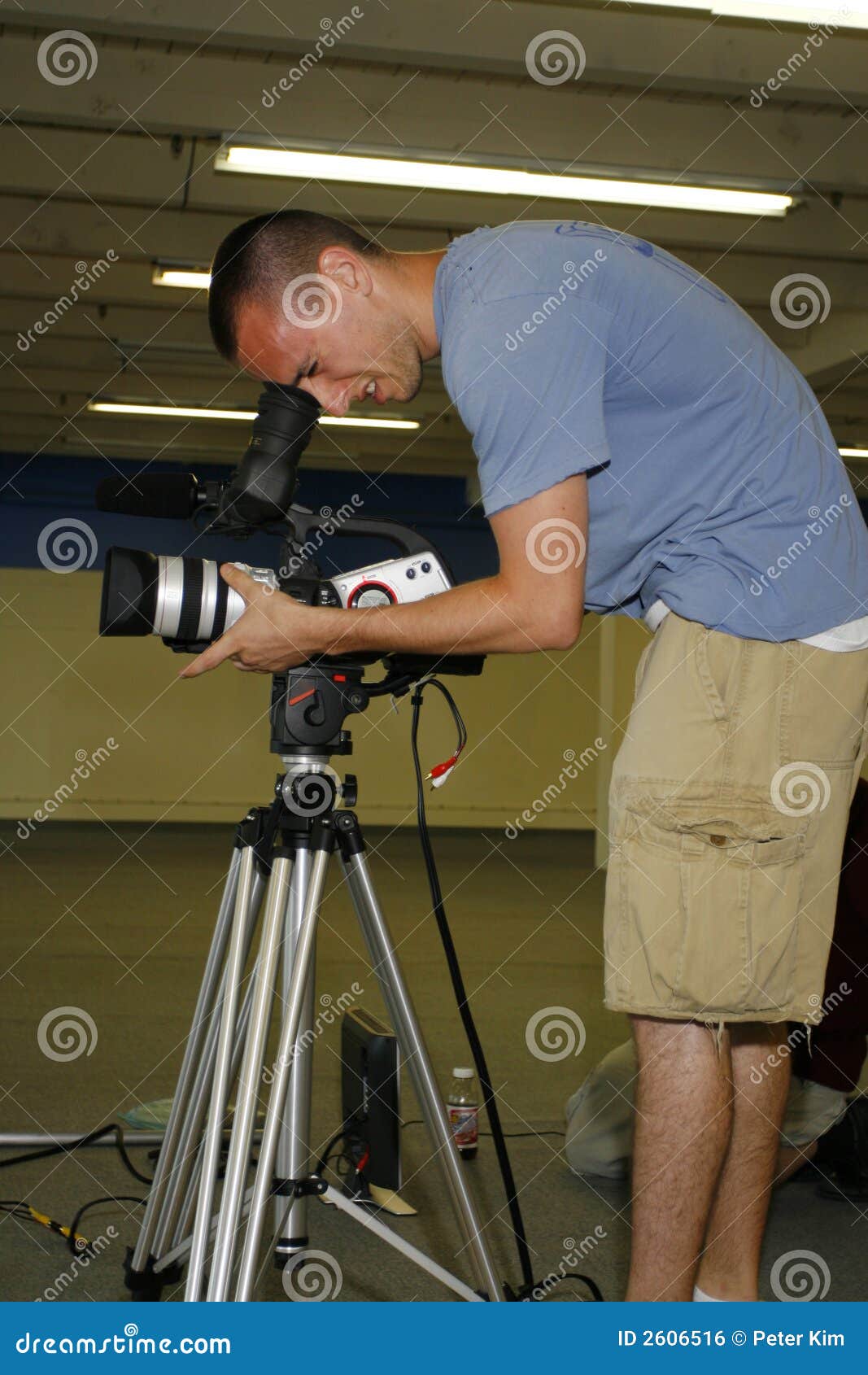 Man Taping with Video Camera Stock Photo Image of videograph, video