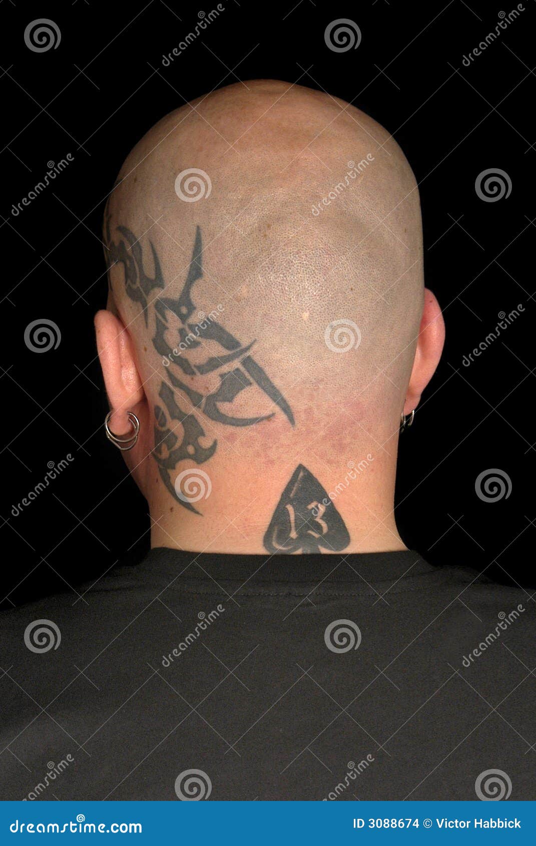 Man with tattoos stock photo. Image of moody, tattoo, eyes - 3088674