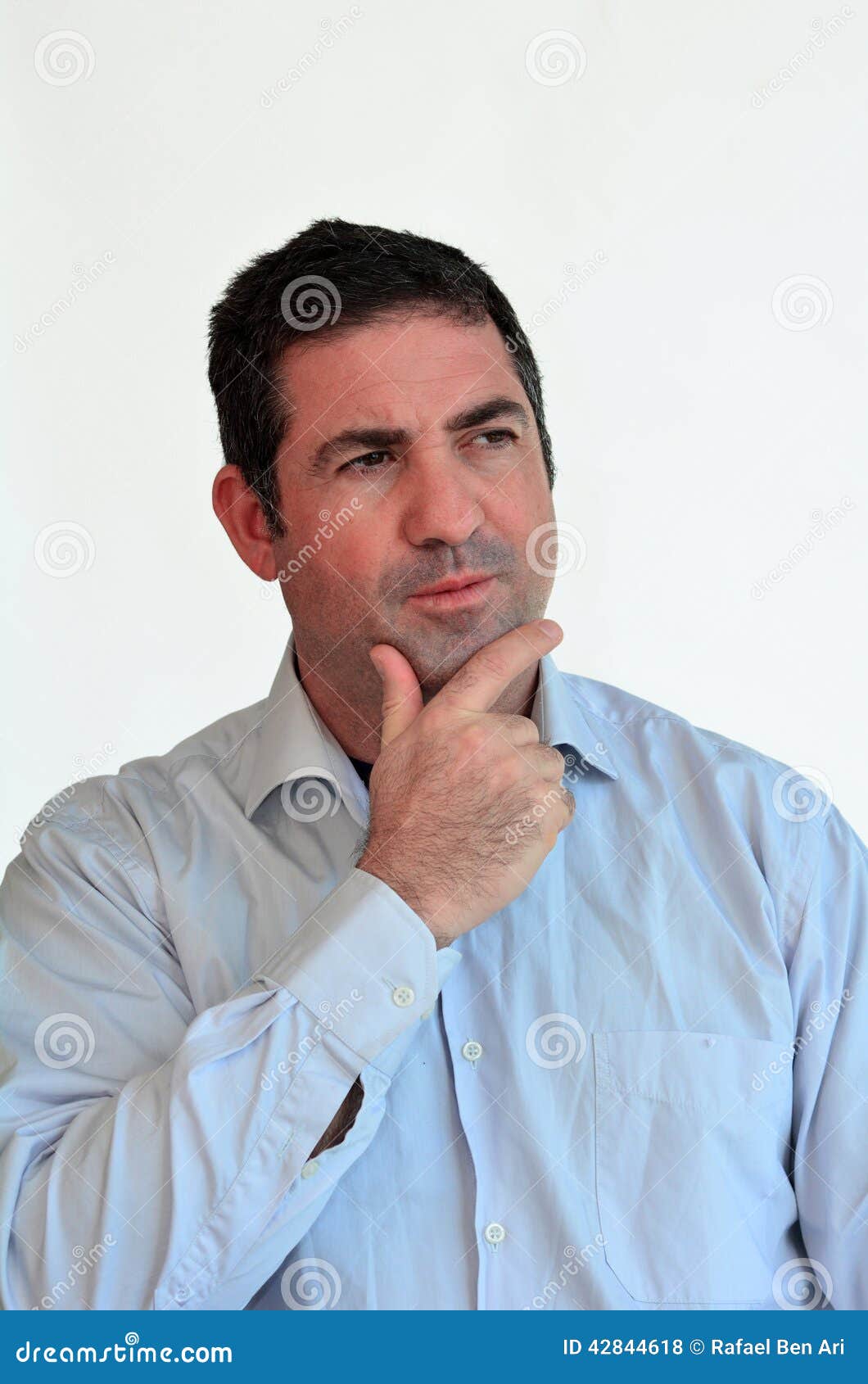 Man Thinking Face Expression Stock Photo - Image: 42844618