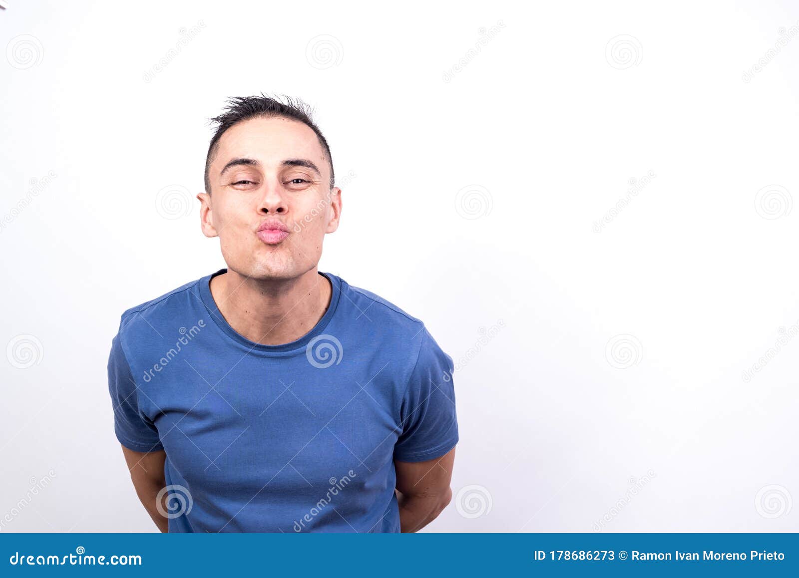 Man throwing a kiss stock image. Image of love, male 178686273