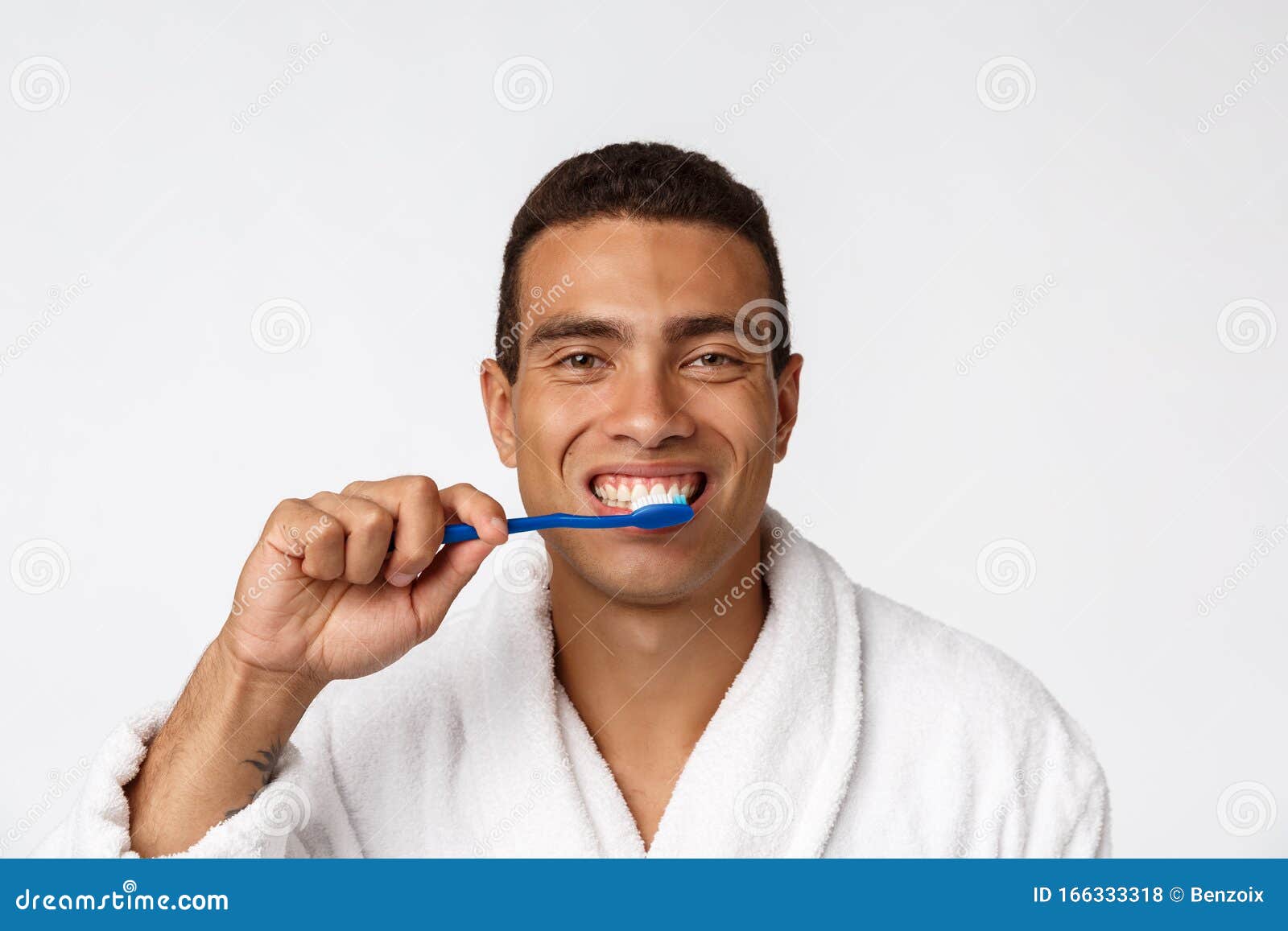 Man with Tooth Brush. African Man Holding a Toothbrush with Tooth Brush ...