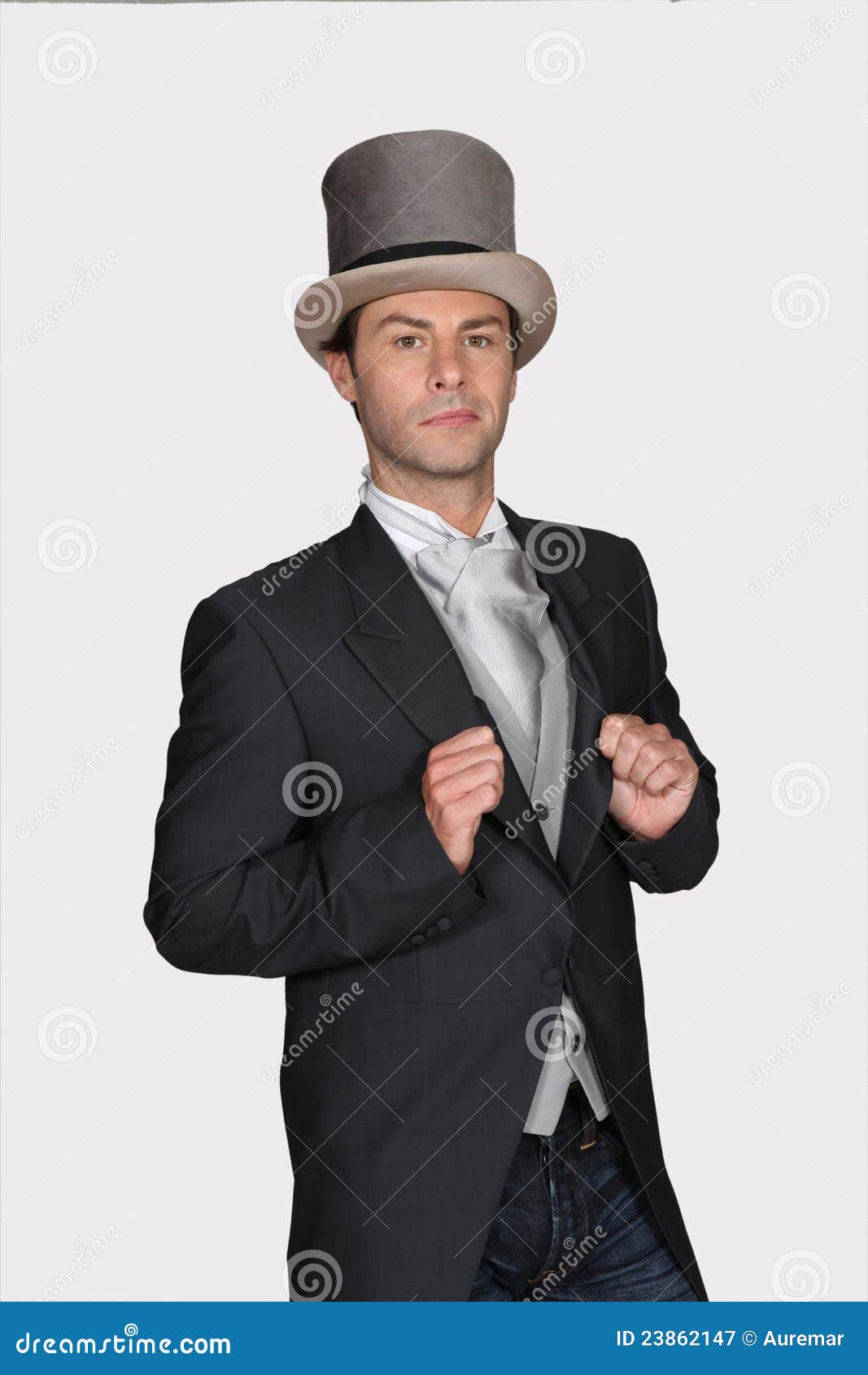 Man In A Top Hat Stock Image Image Of Costume Smart 23862147