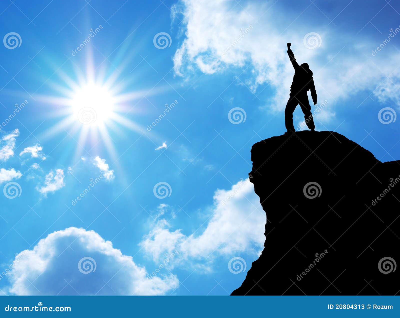 clipart man on mountaintop - photo #48