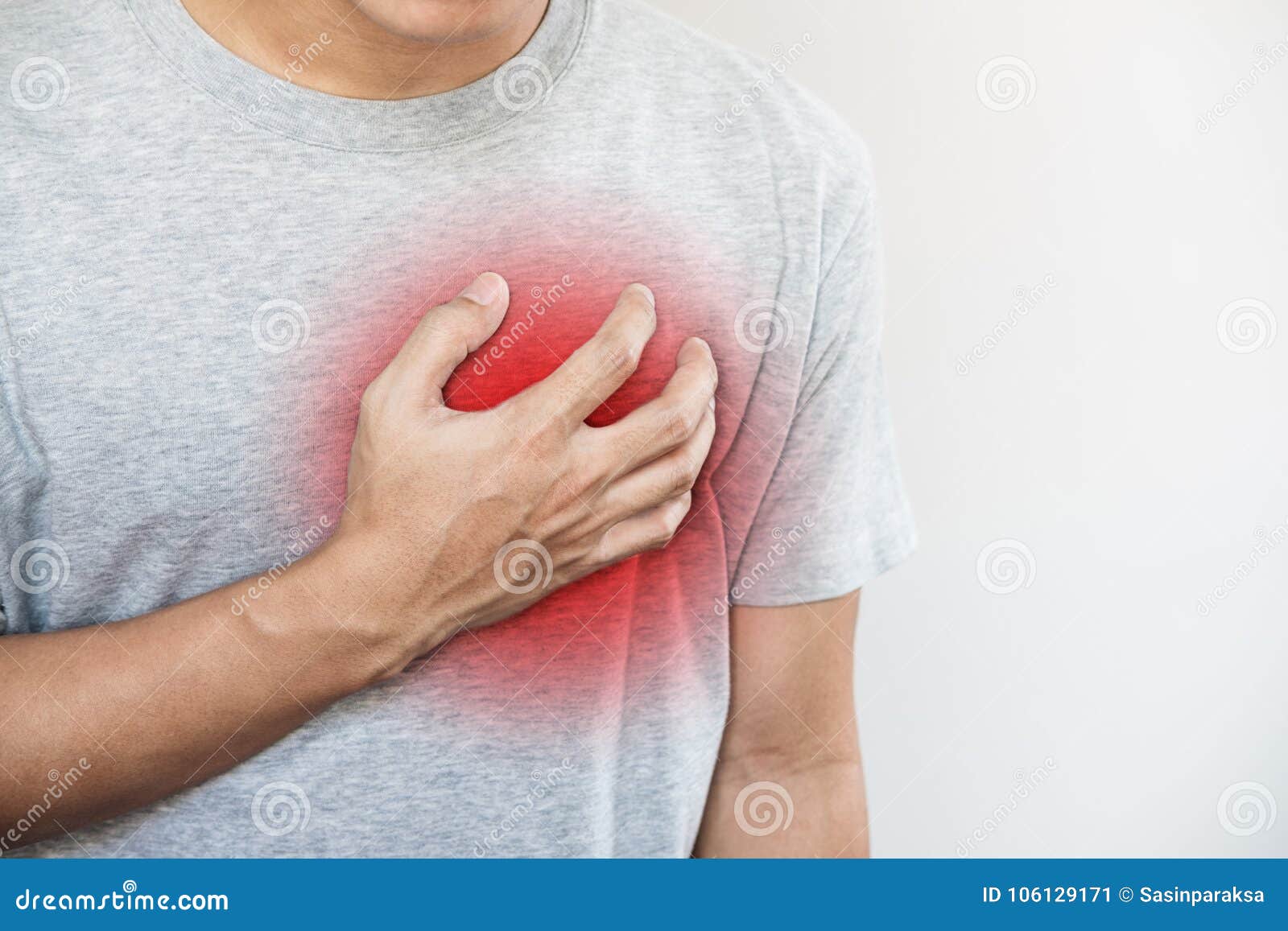 a man touching his heart. heart attack, heart failure, others heart disease