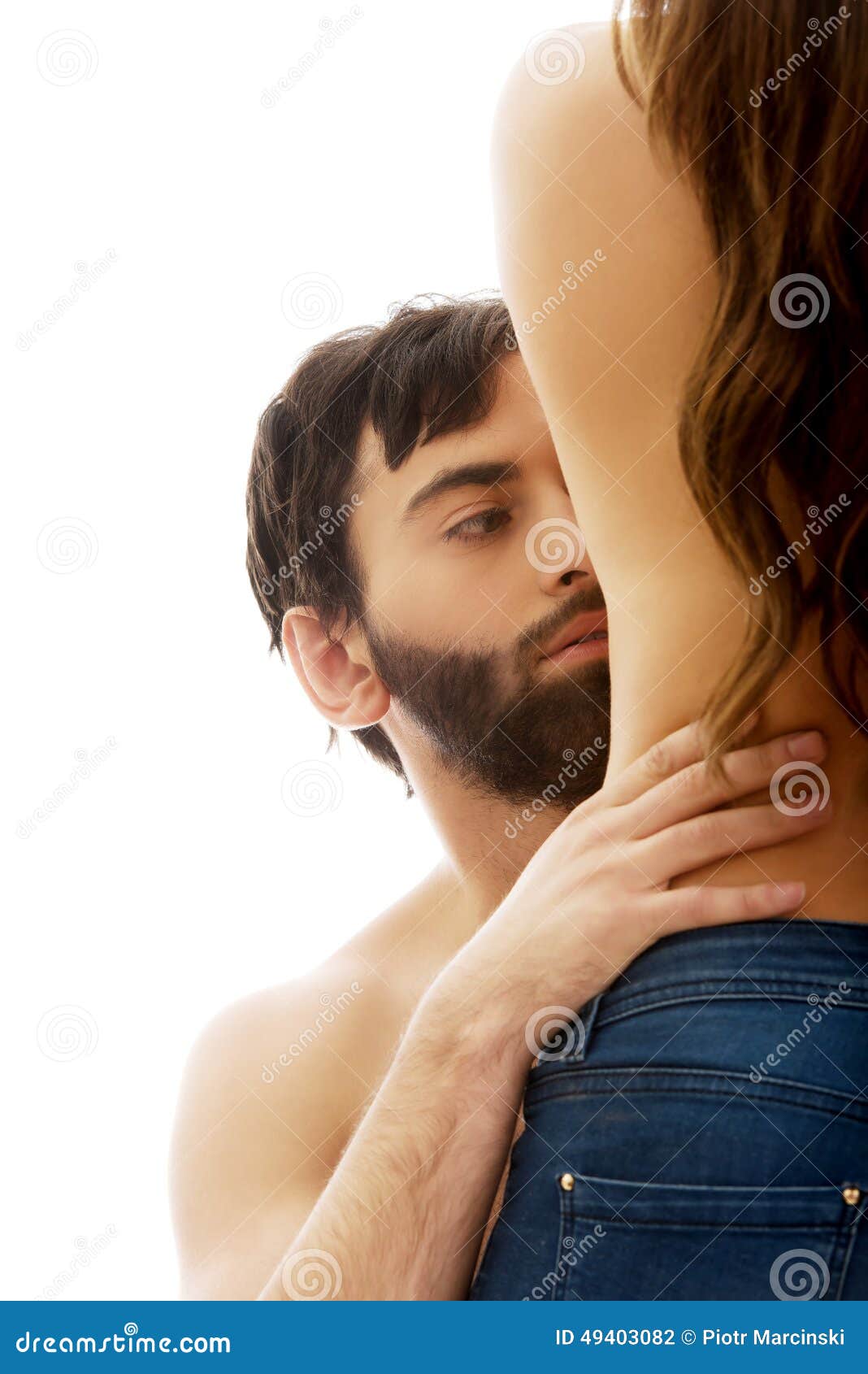 Man Touching Silm Woman S Waist. Stock Photo - Image of sexual