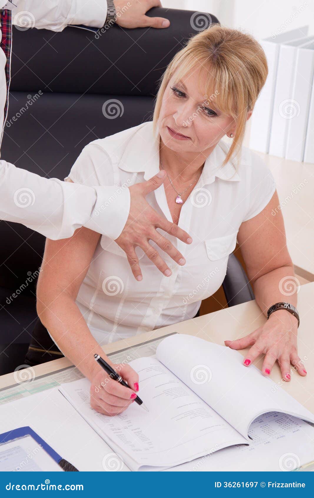 Man Touch Woman Breast Stock Photos