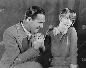 Man Trying To Woo Uncertain Woman Stock Photo Image Of Apprehensive Man Trying To Woo Uncertain Woman Stock Photo Image Of Apprehensive