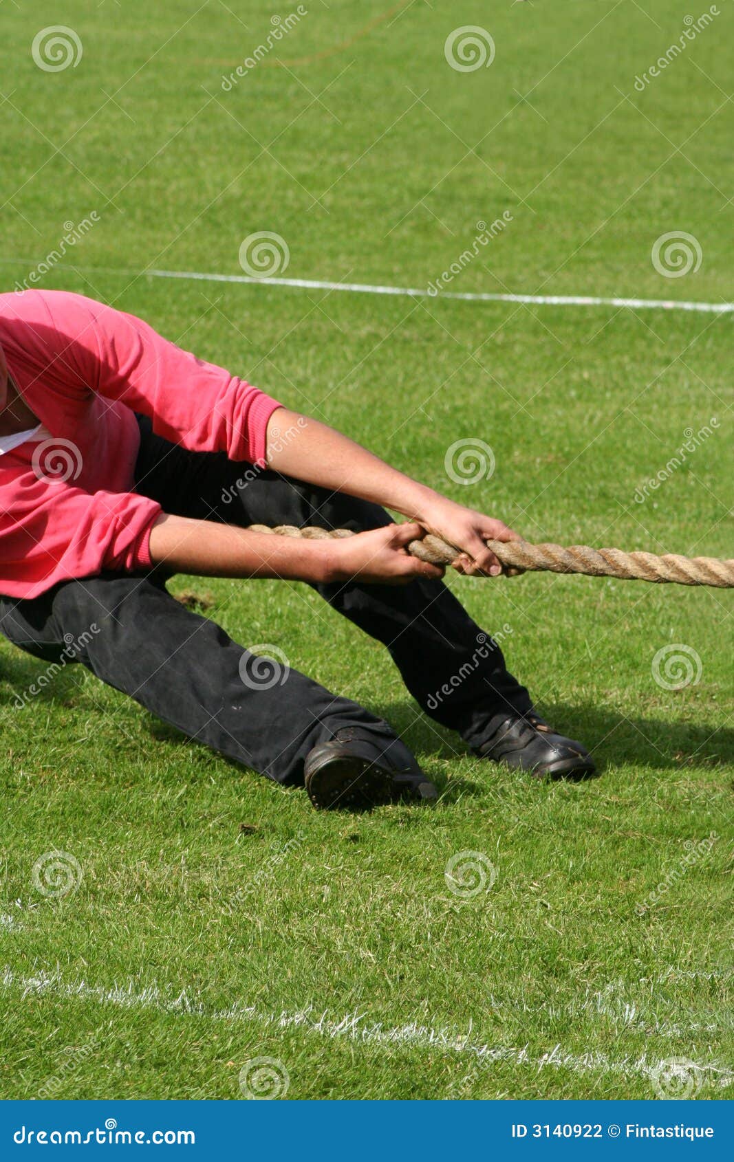 Man in tug of war stock photo. Image of muscular, person 3140922