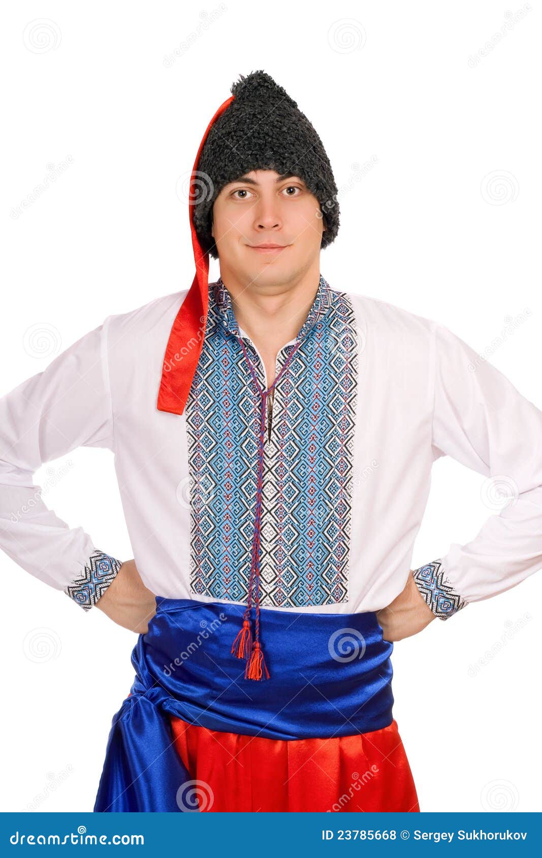 Man in the Ukrainian National Costume Stock Photo Image of costume