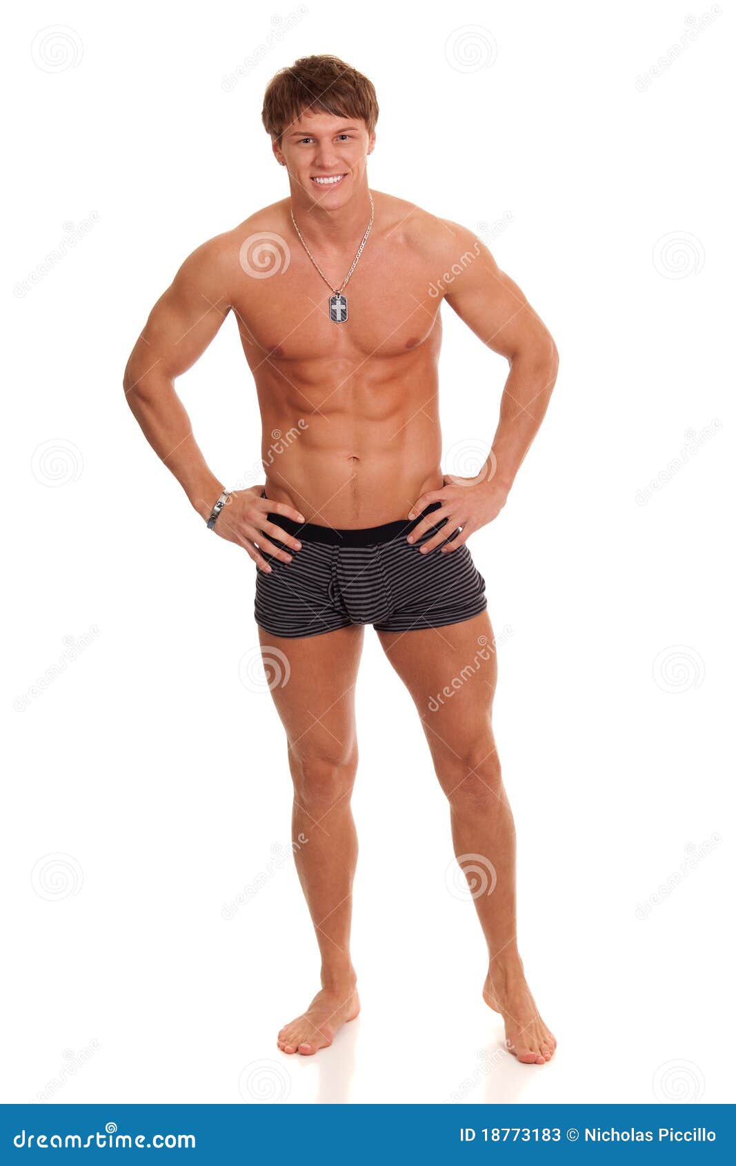 man in underwear showing off to family, Stock Photo, Picture And Royalty  Free Image. Pic. CUL-12SMC0022RF