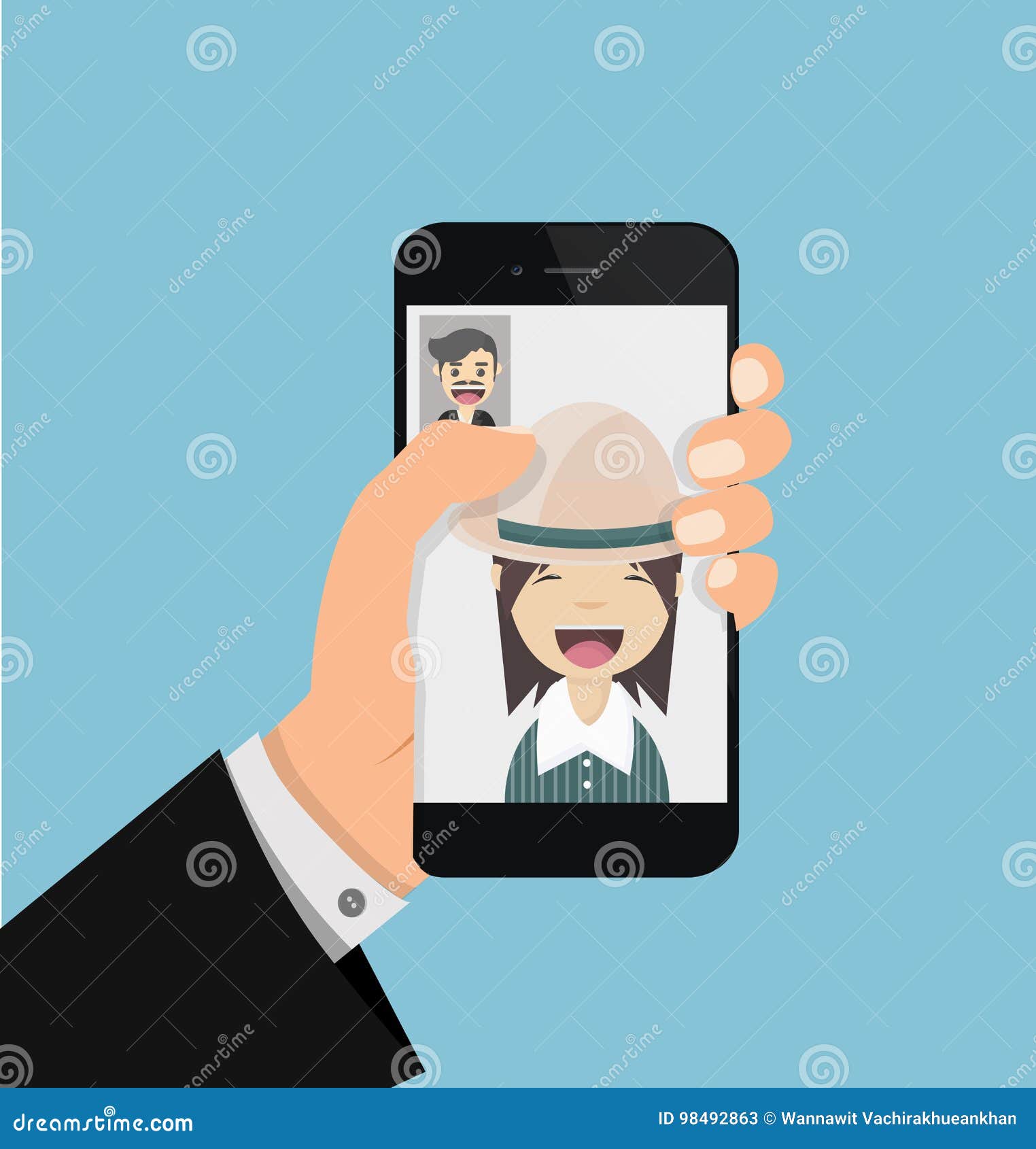 Facetime Stock Illustrations – 27 Facetime Stock Illustrations, Vectors