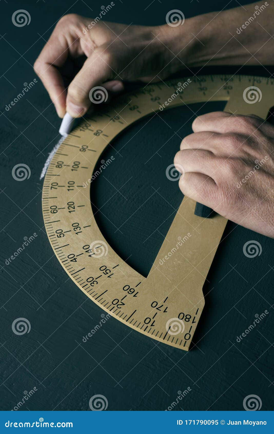 using a protractor