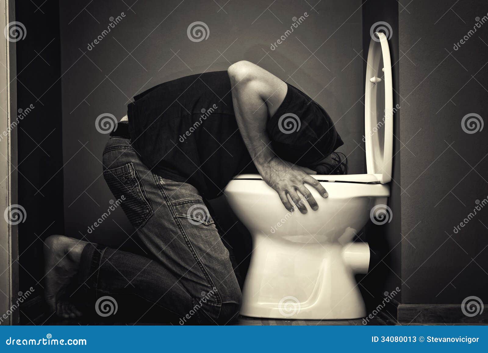 Man vomiting stock image. Image of alcohol, alcoholism 34080013