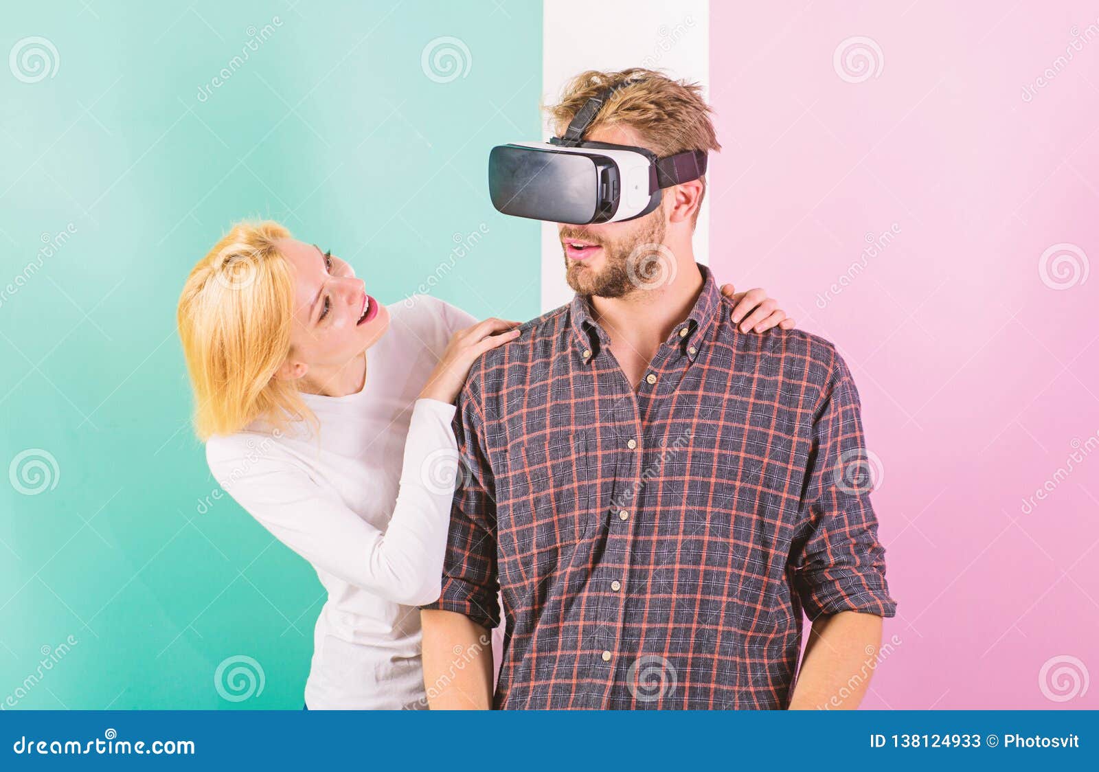 Man Vr Glasses Enjoy Video Game Girl Happy He Like Her Gift Gift Ideas For Men Make Him Happy Gift Him Virtual Stock Image Image Of Holiday Present Man Vr Glasses Enjoy Video Game Girl Happy He Like Her Gift Gift Ideas For Men Make Him Happy Gift Him Virtual Stock Image Image Of Holiday Present