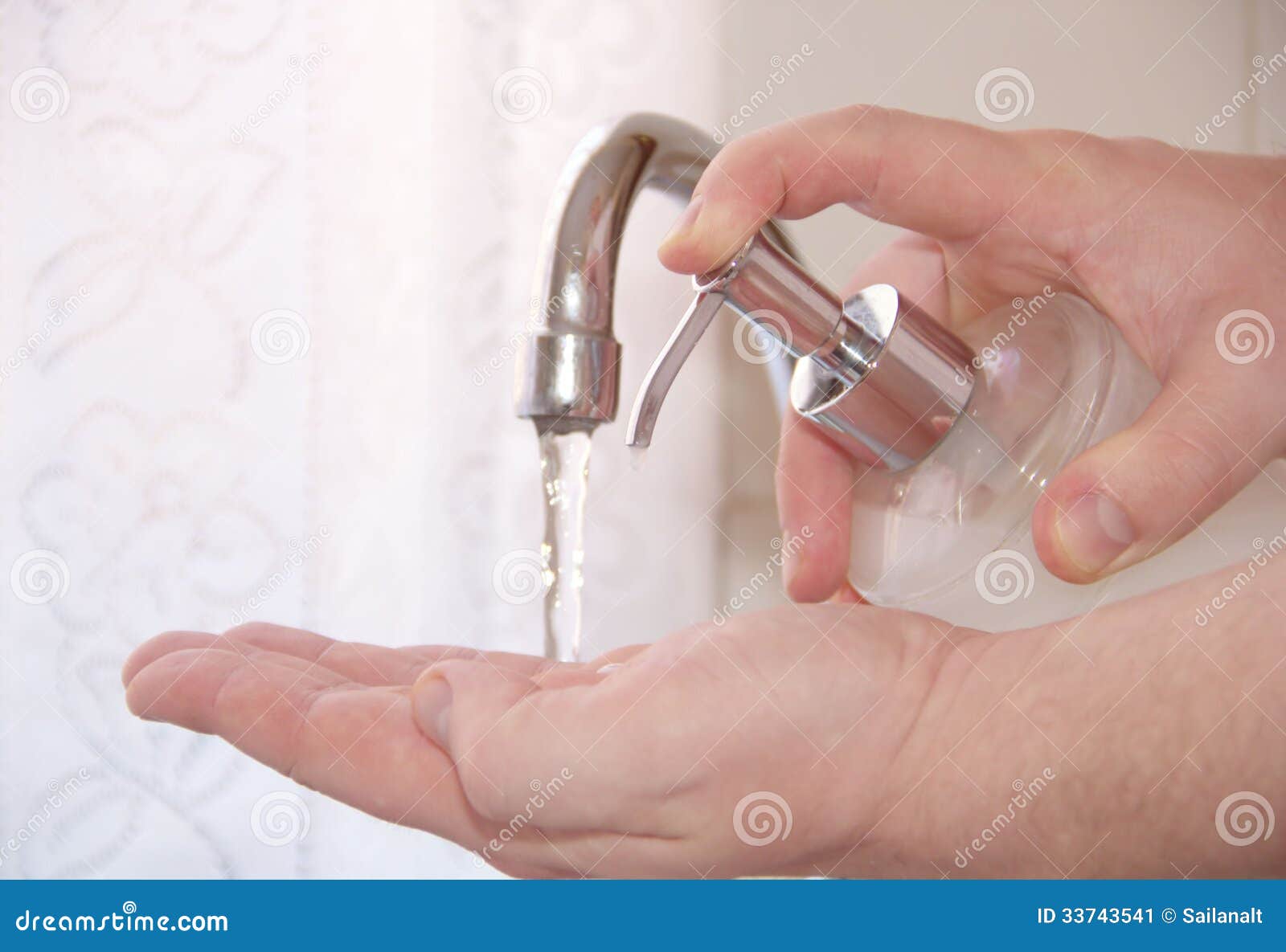 Man is washing his hands stock image. Image of hand, cosmetics 33743541