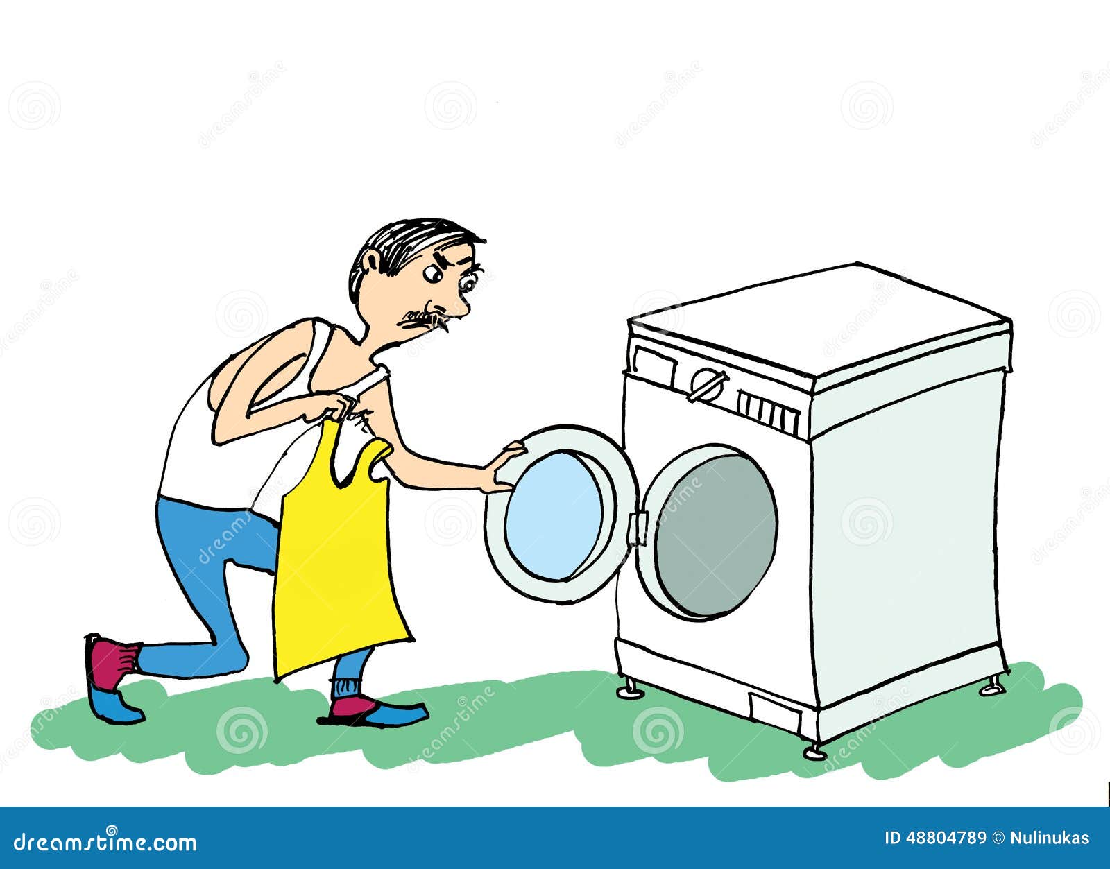 Man and Washing Machine. Man Doing Laundry. Stock Illustration - Illustration of towel, textile: 48804789 Man and Washing Machine. Man Doing Laundry. Stock Illustration - Illustration of towel, textile: 48804789
