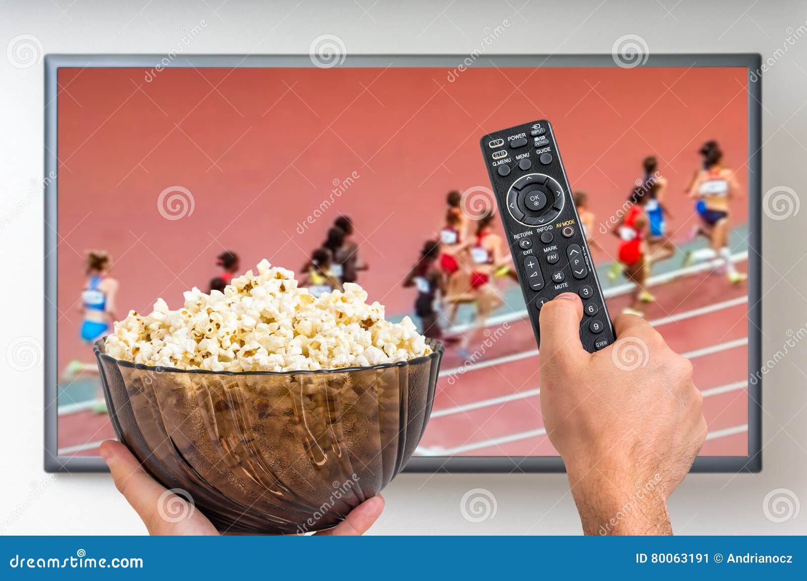 Man is Watching Running Sports Game on TV Editorial Photo Image of