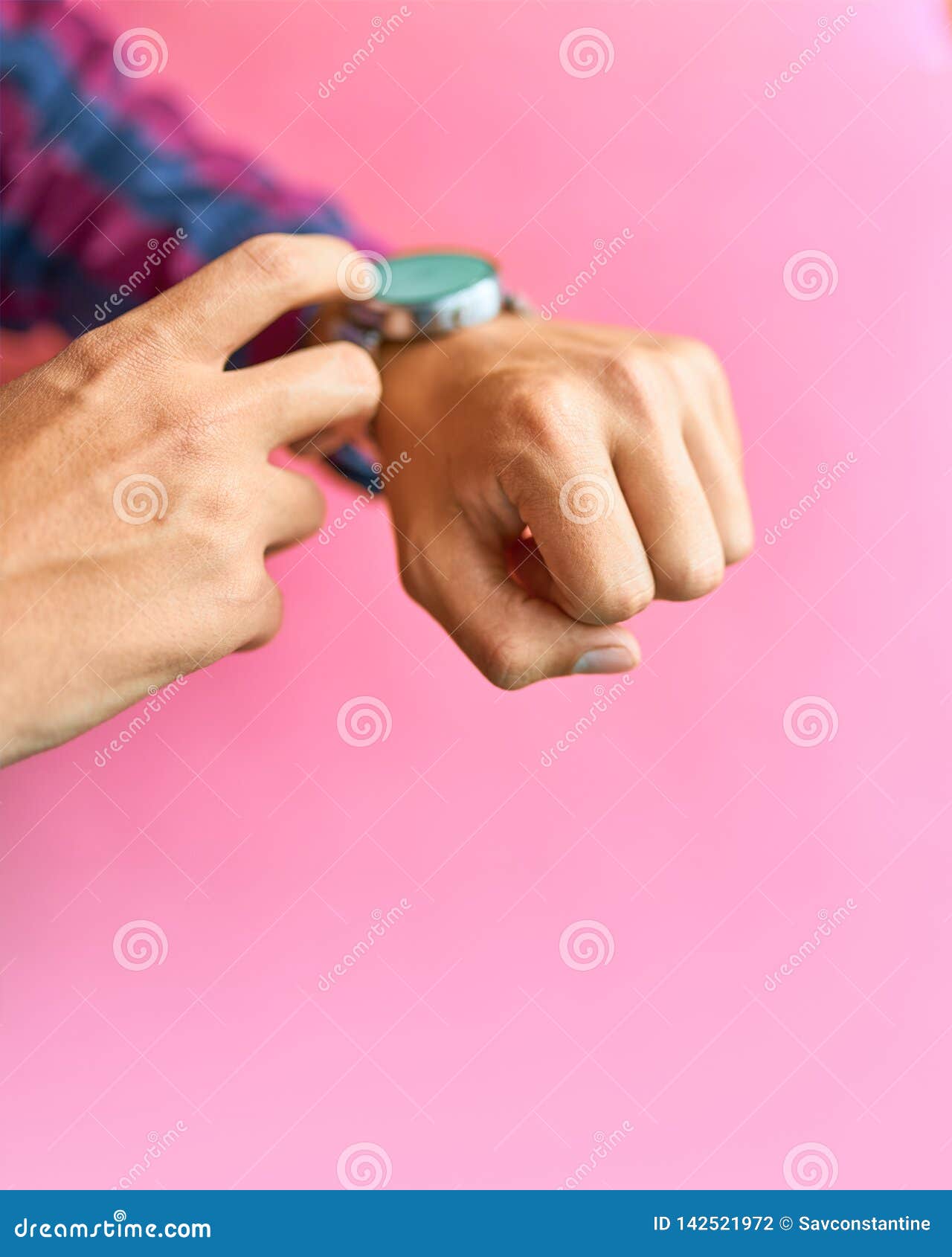 wearing a smartwatch and a regular watch