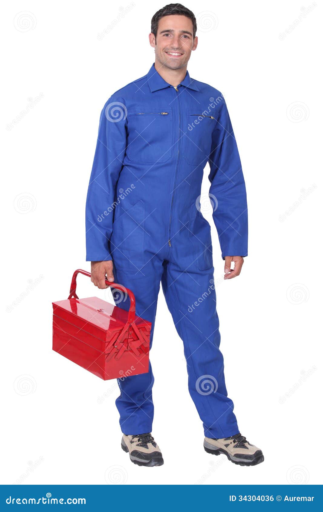 Man wearing blue overalls stock photo. Image of overalls 34304036